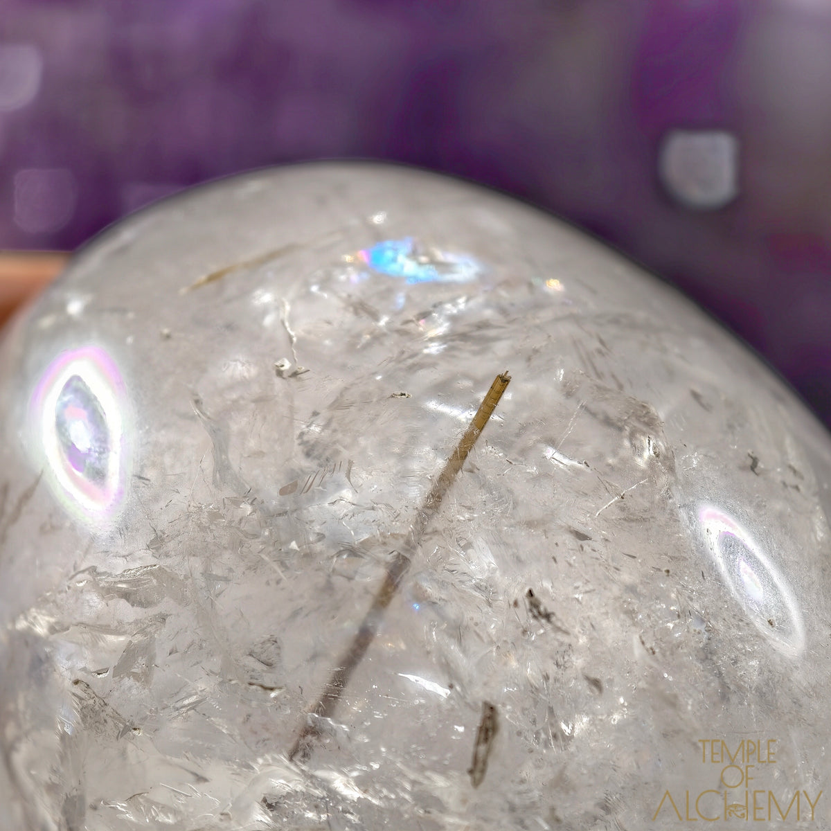 Golden x Copper Rutiles in Clear Quartz
