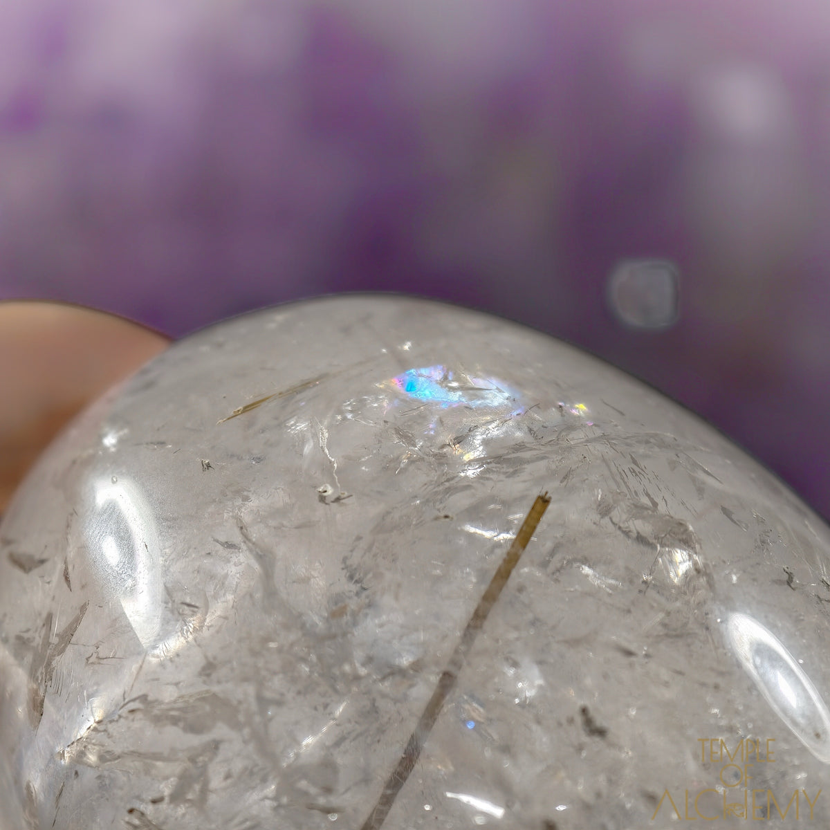 Golden x Copper Rutiles in Clear Quartz