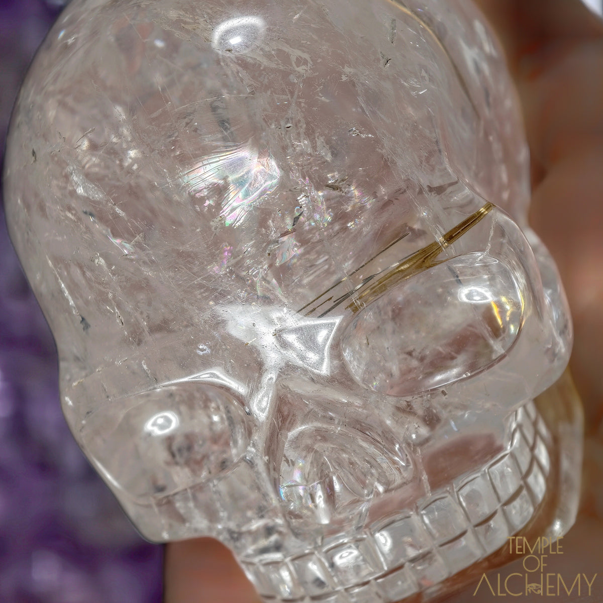 Golden x Copper Rutiles in Clear Quartz