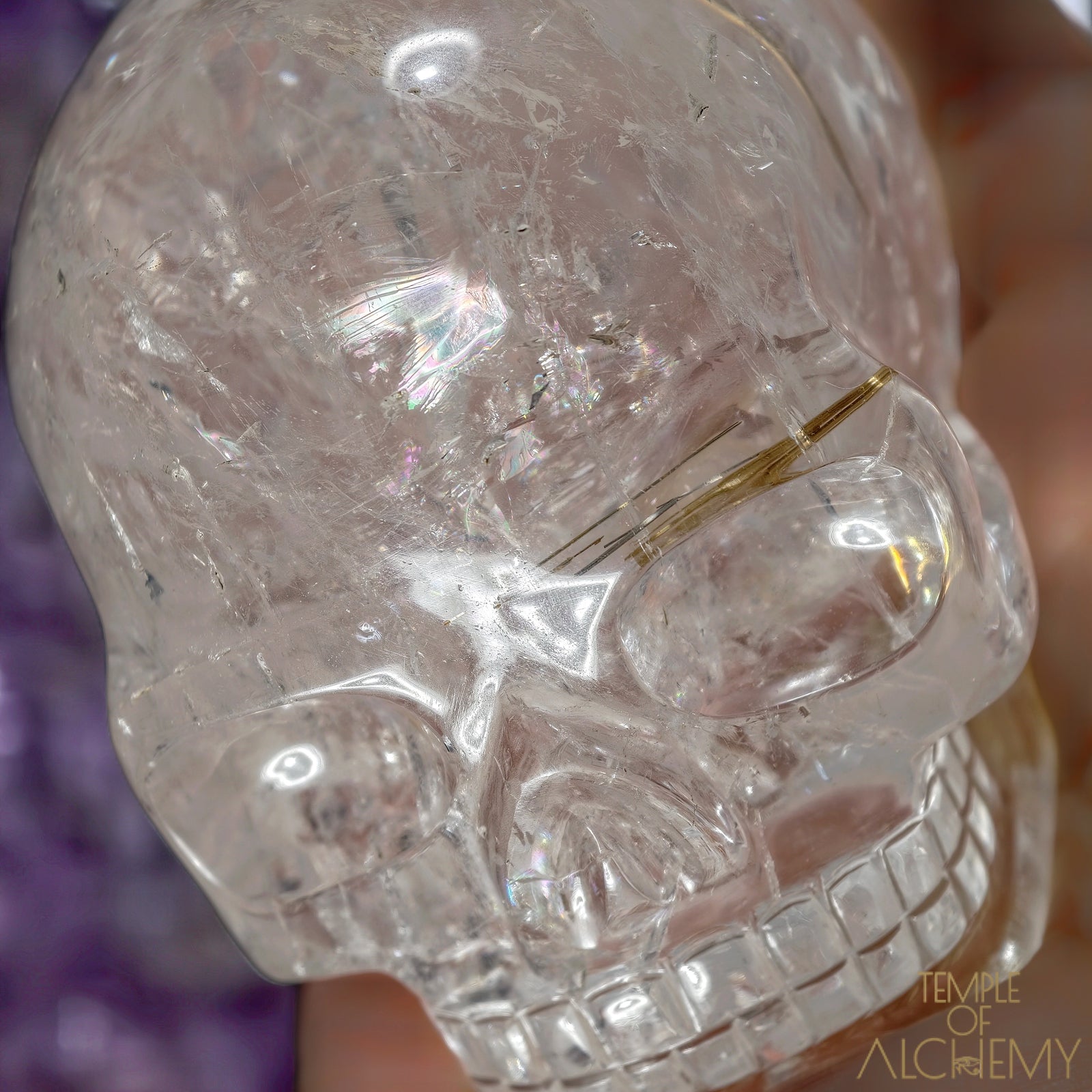 Golden x Copper Rutiles in Clear Quartz