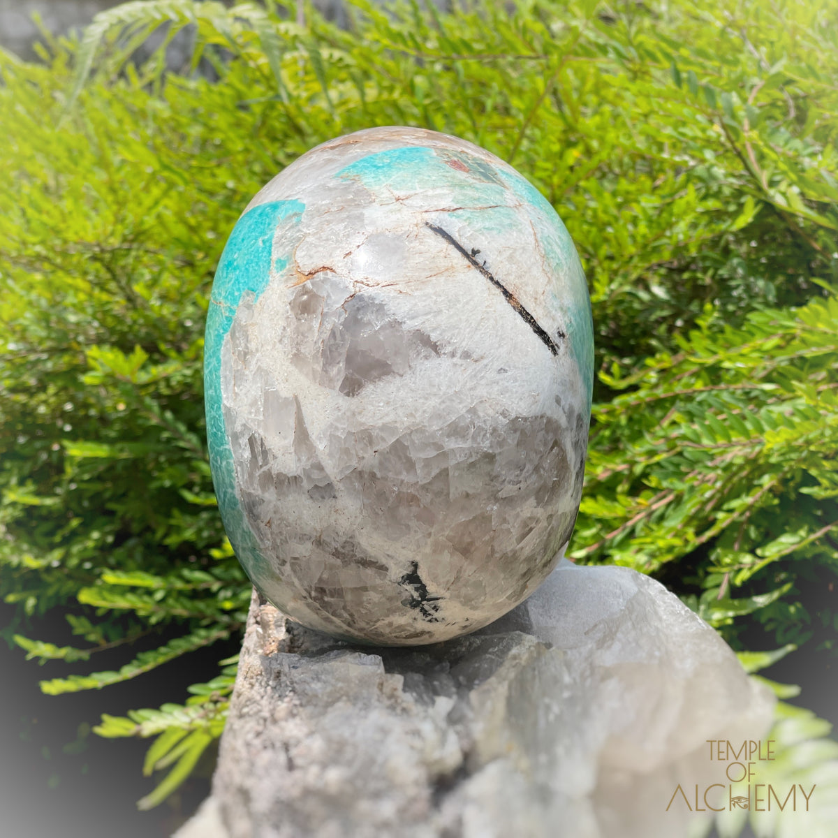 Amazonite x Black Tourmaline x Epidote x Garnet