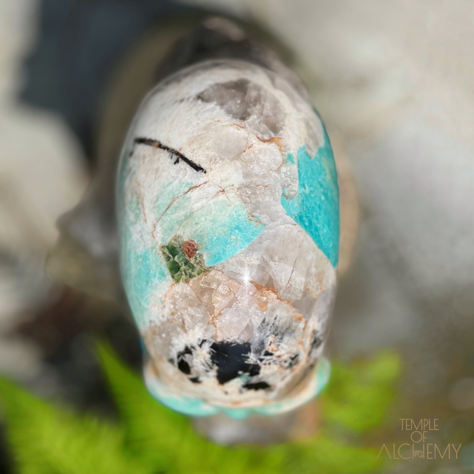 Amazonite x Black Tourmaline x Epidote x Garnet