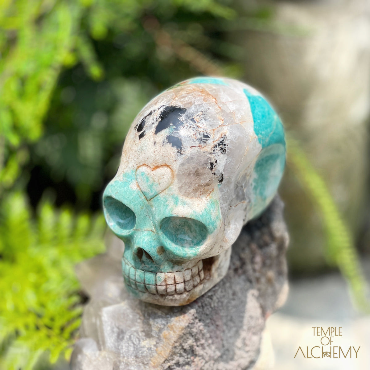 Amazonite x Black Tourmaline x Epidote x Garnet