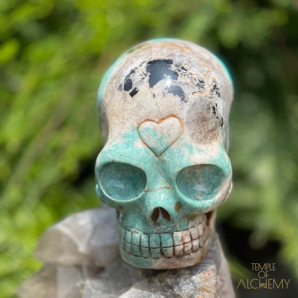 Amazonite x Black Tourmaline x Epidote x Garnet