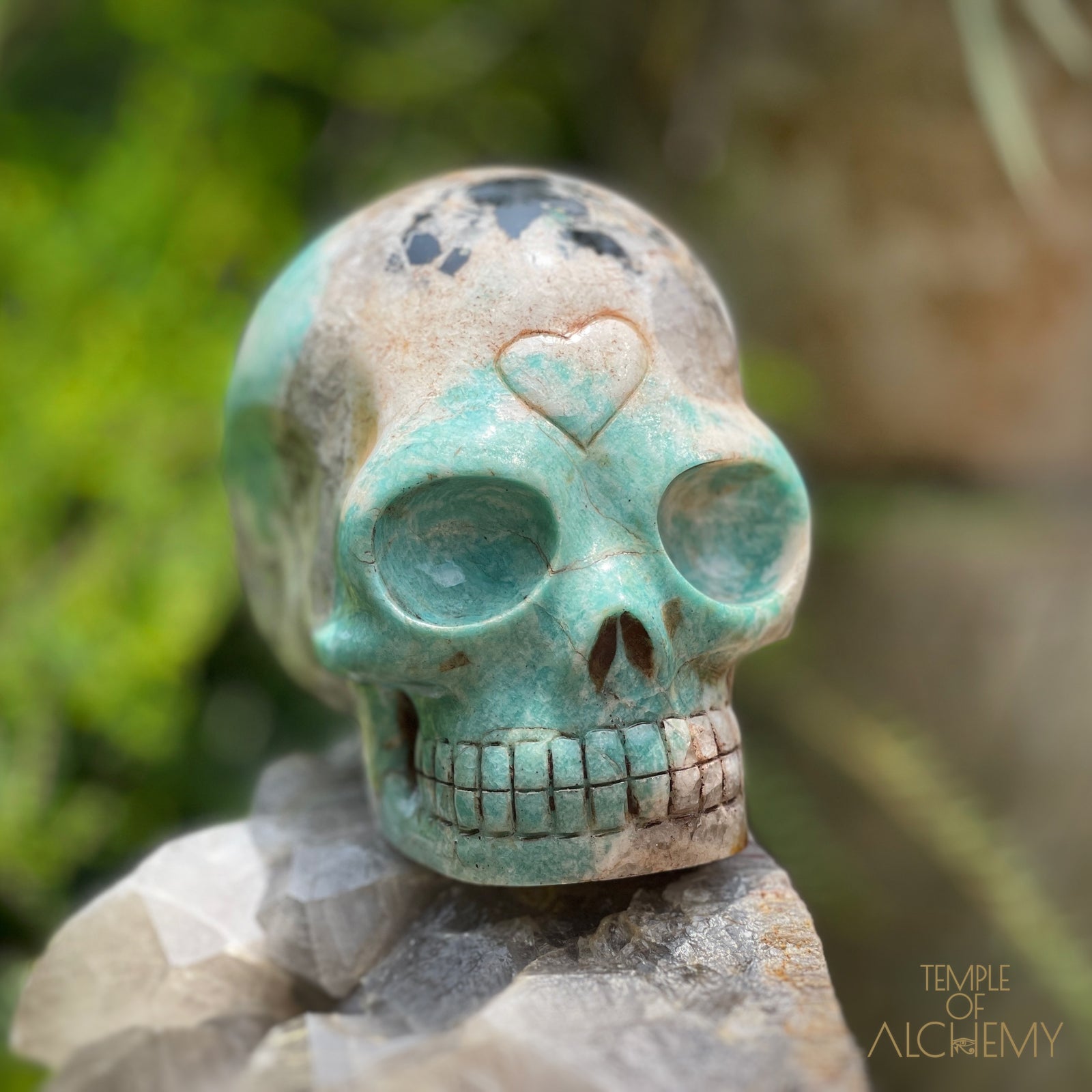 Amazonite x Black Tourmaline x Epidote x Garnet