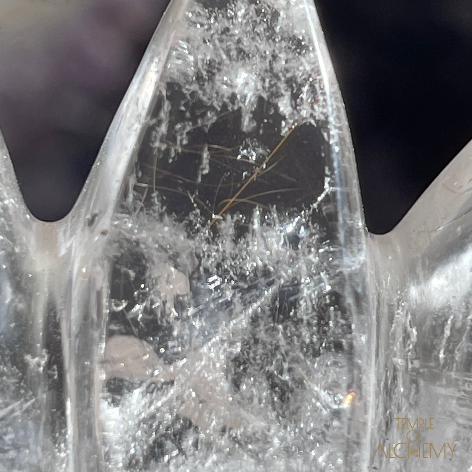 Copper x Silver Rutiles in Clear Quartz