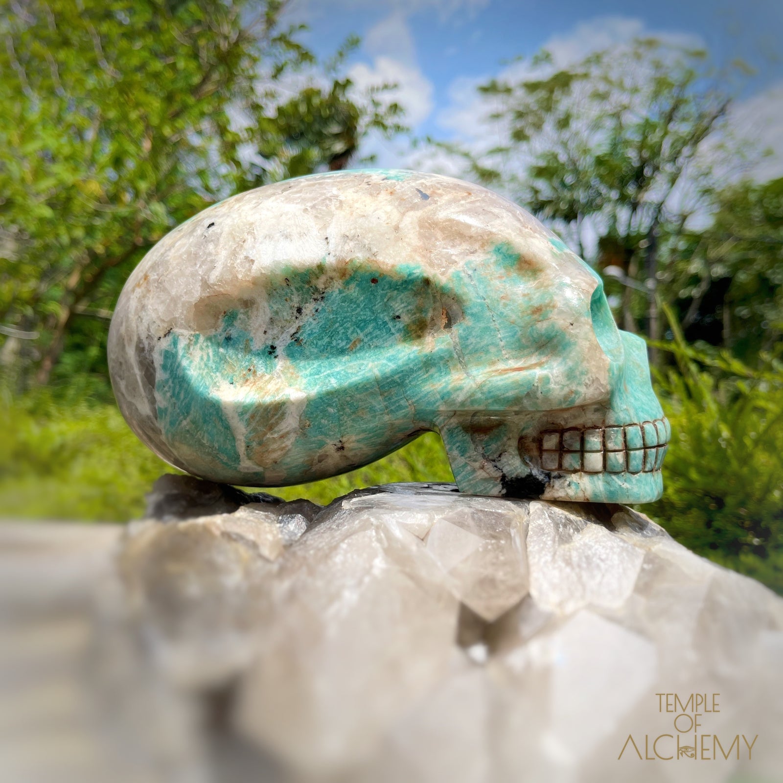 Amazonite x Black Tourmaline x Epidote