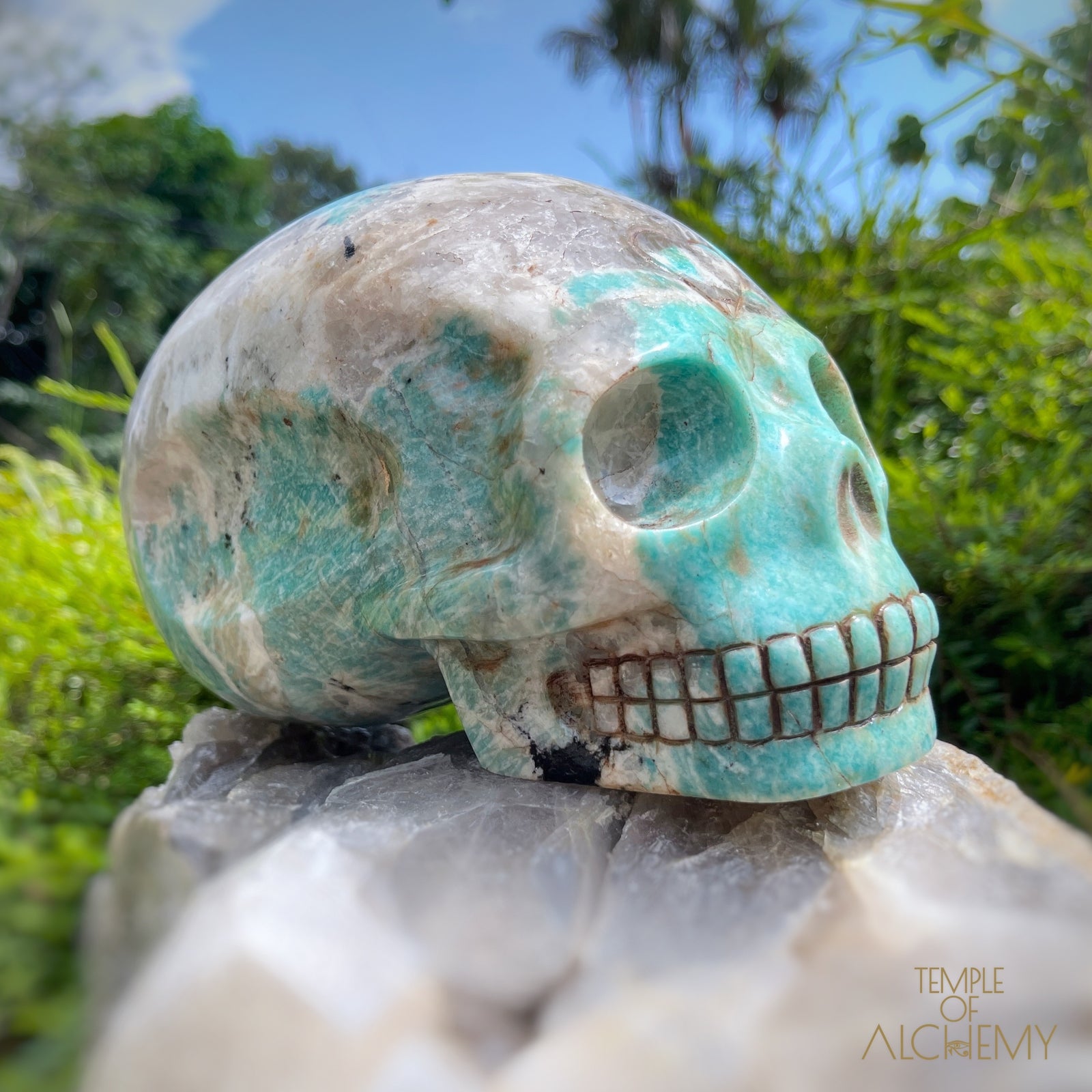 Amazonite x Black Tourmaline x Epidote