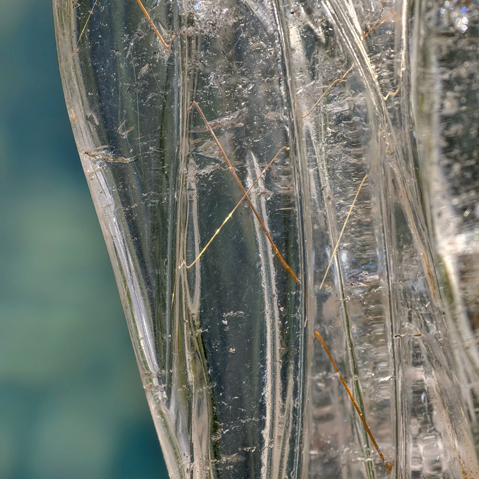 Golden - Copper Rutiles in Clear Quartz