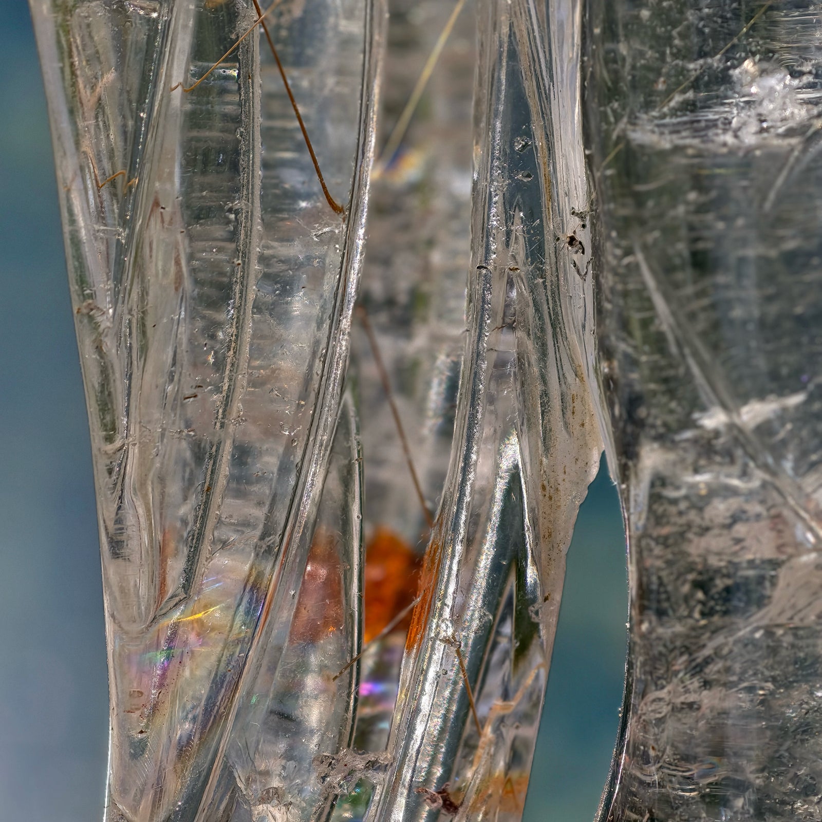 Golden - Copper Rutiles in Clear Quartz