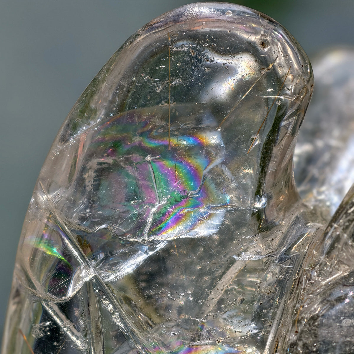 Golden - Copper Rutiles in Clear Quartz