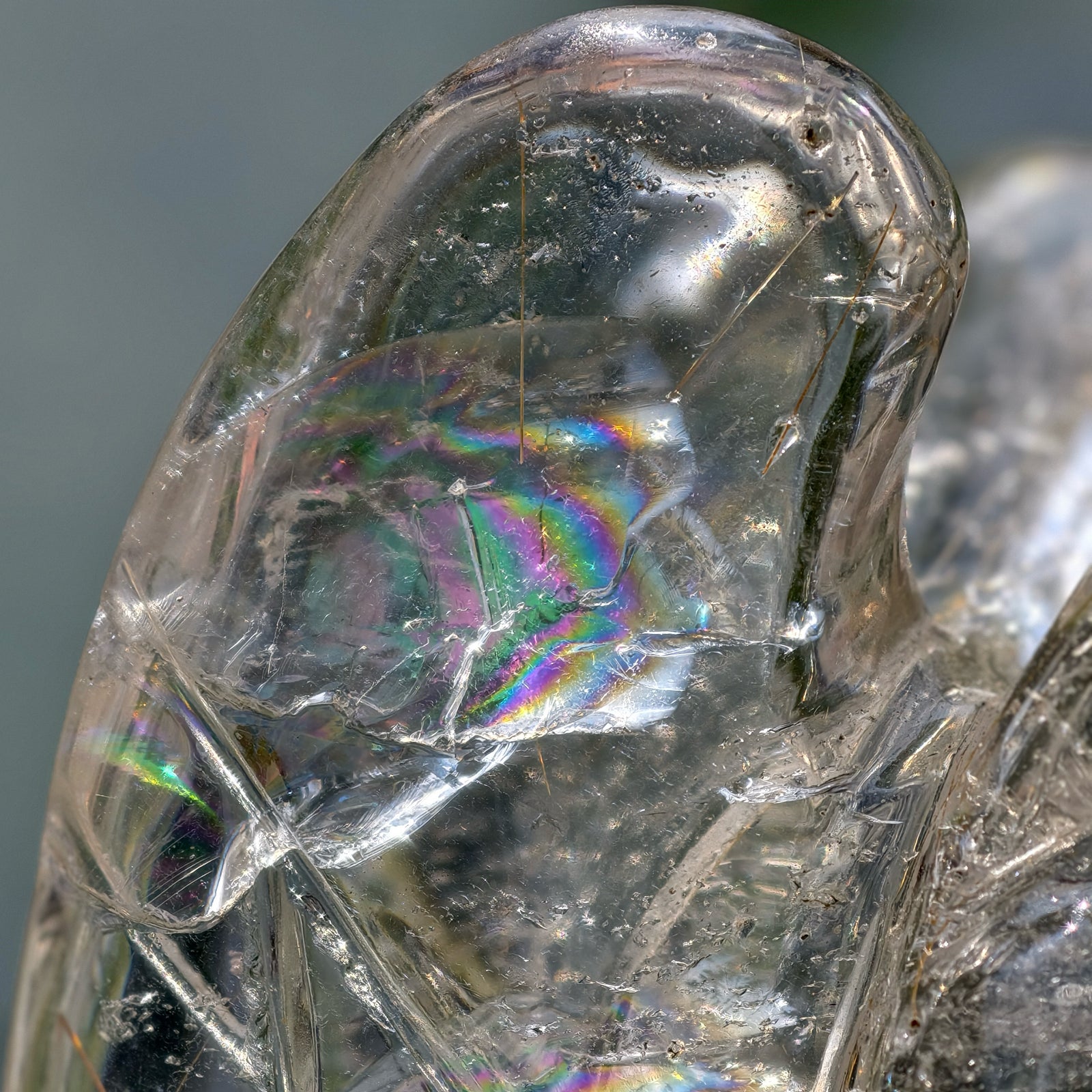 Golden - Copper Rutiles in Clear Quartz