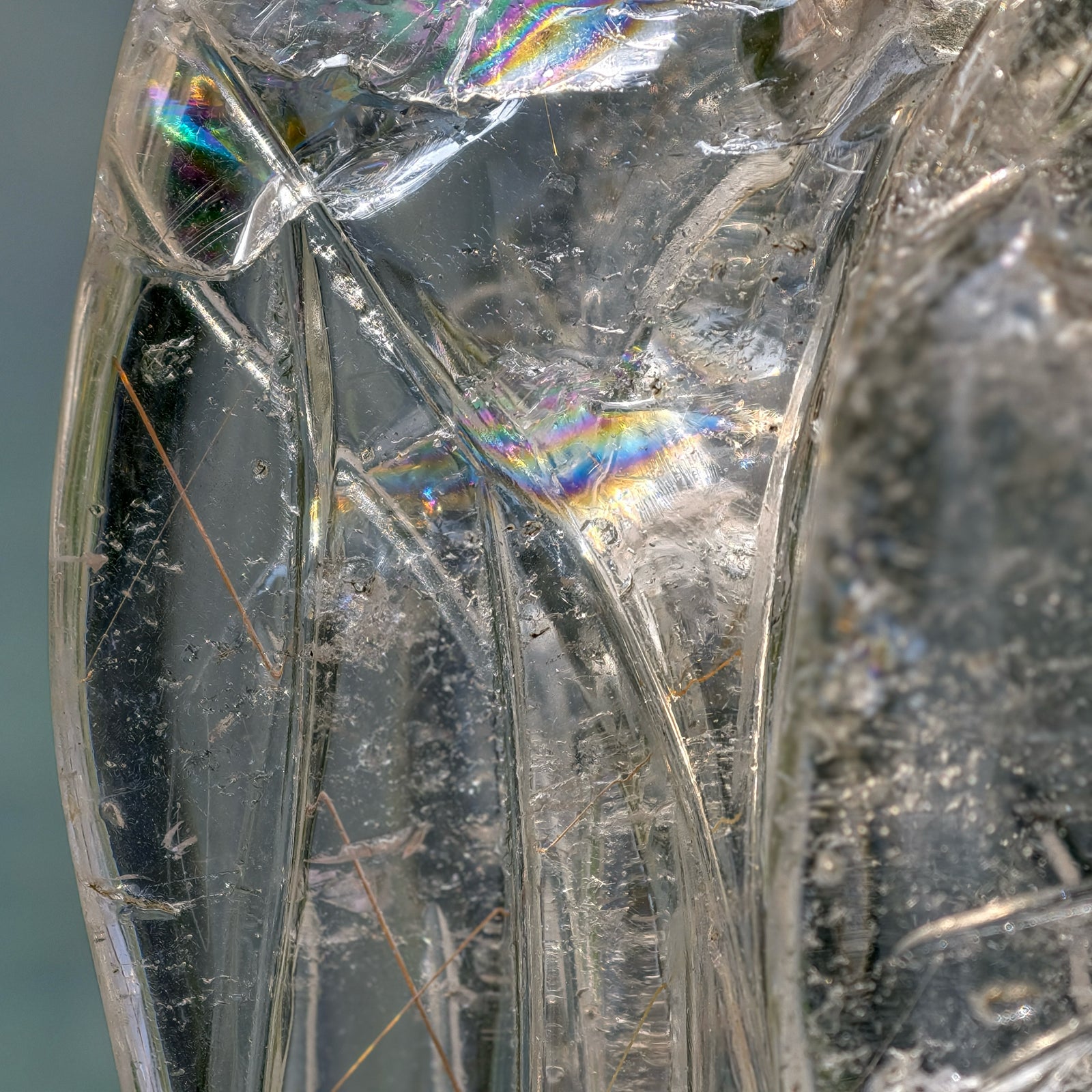 Golden - Copper Rutiles in Clear Quartz