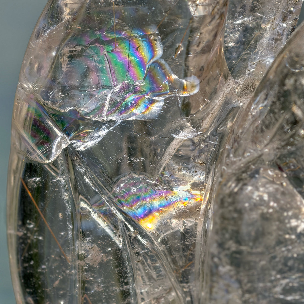 Golden - Copper Rutiles in Clear Quartz