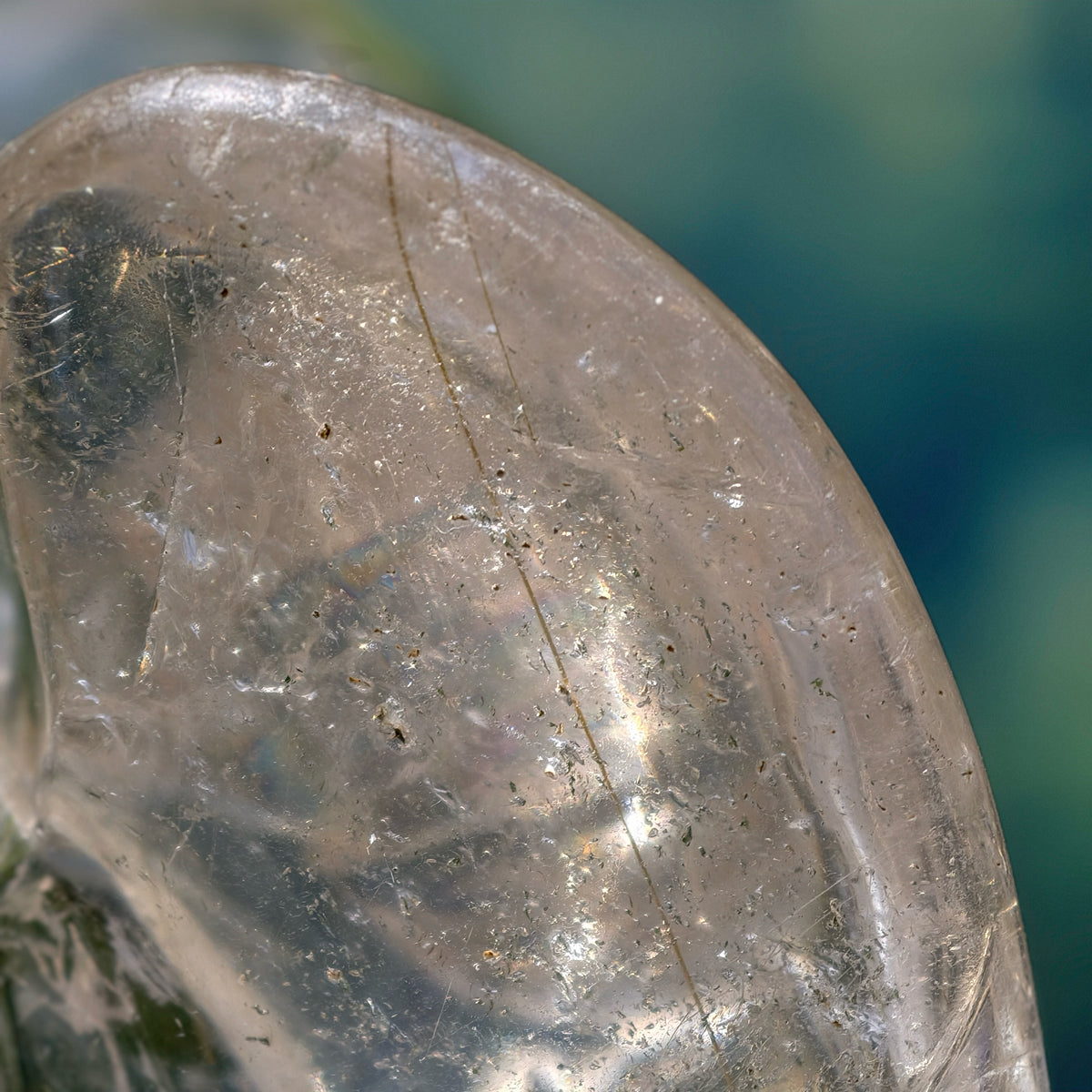 Golden - Copper Rutiles in Clear Quartz