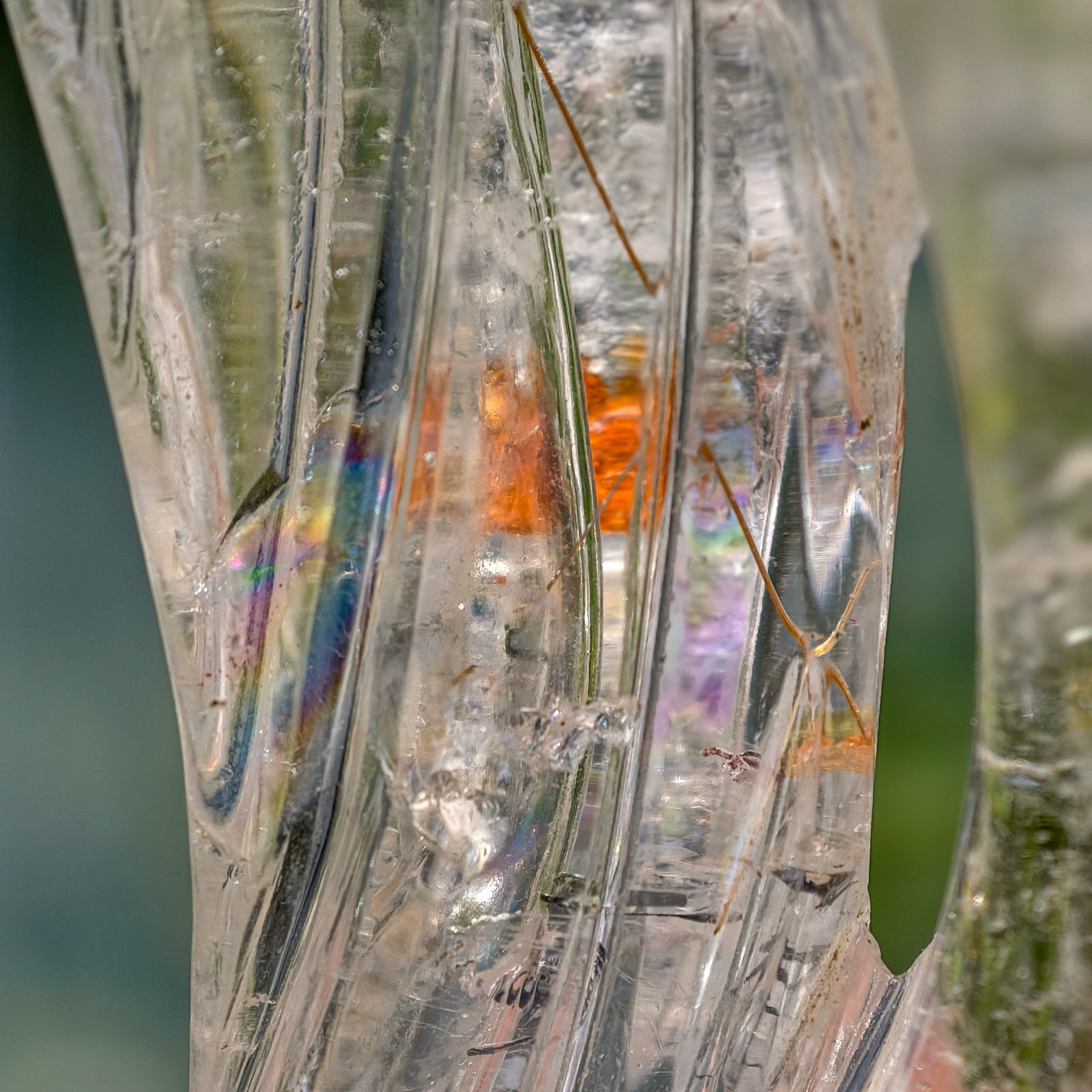 Golden - Copper Rutiles in Clear Quartz