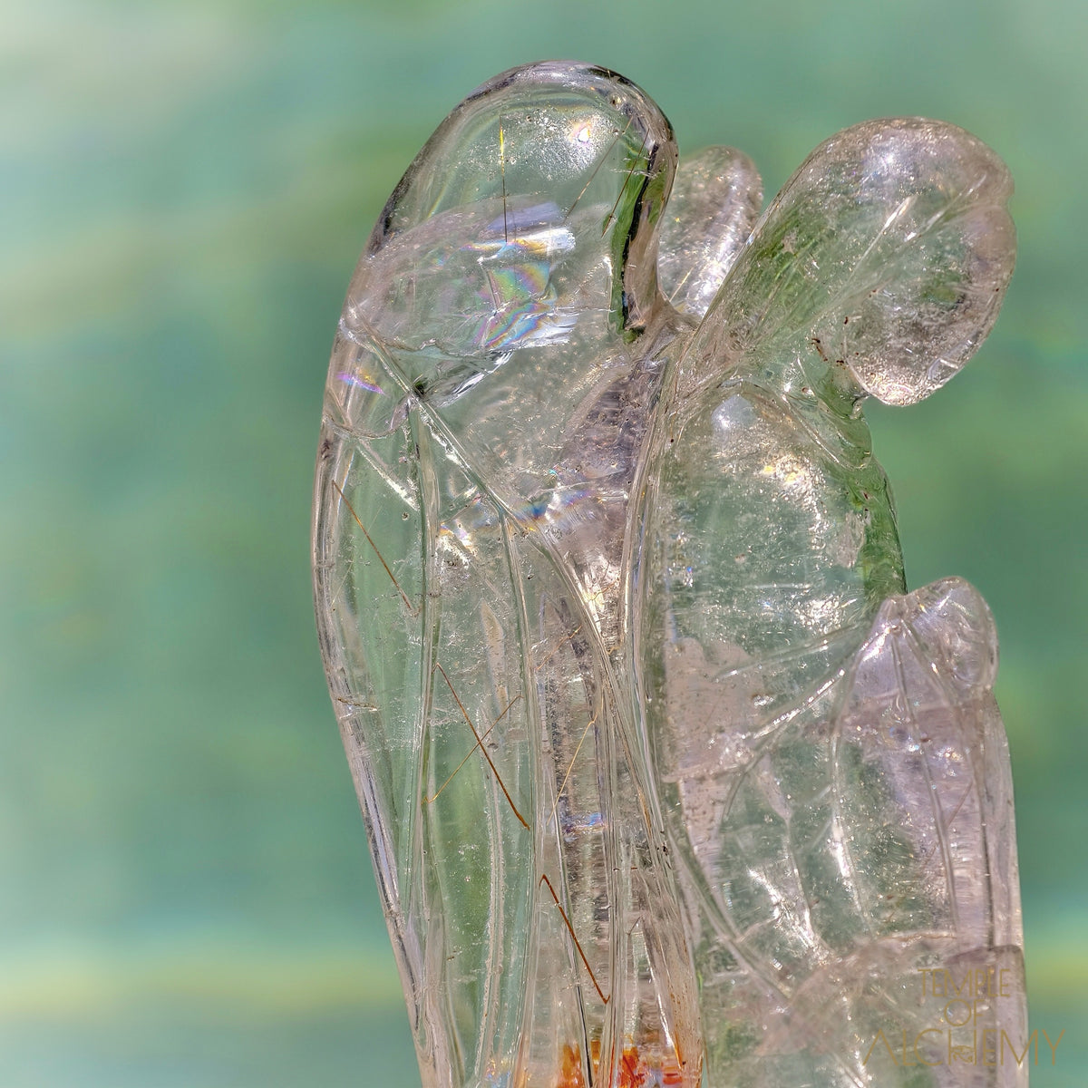 Golden - Copper Rutiles in Clear Quartz