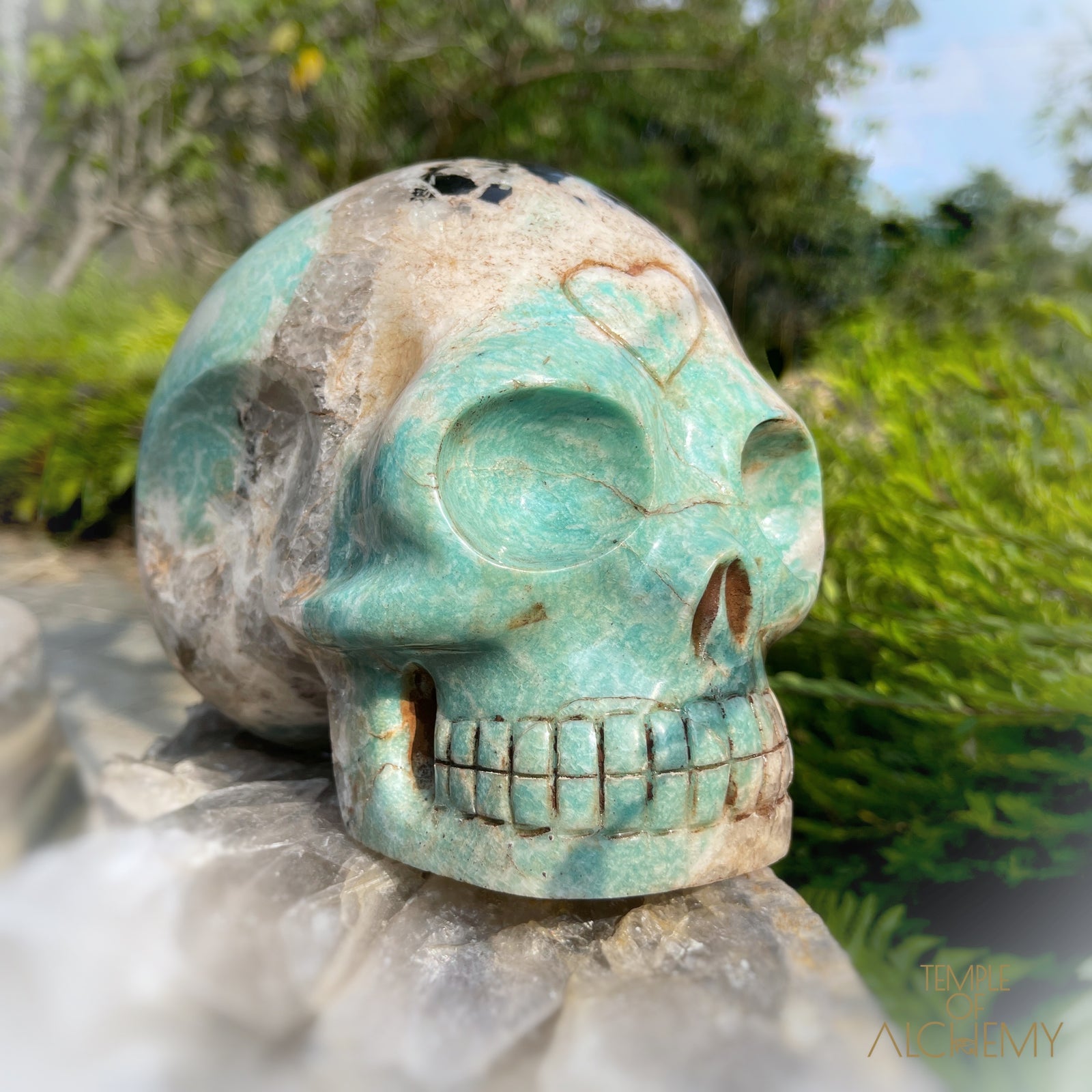 Amazonite x Black Tourmaline x Epidote x Garnet