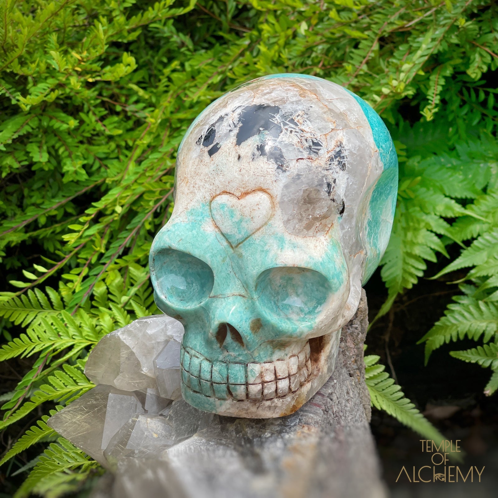 Amazonite x Black Tourmaline x Epidote x Garnet