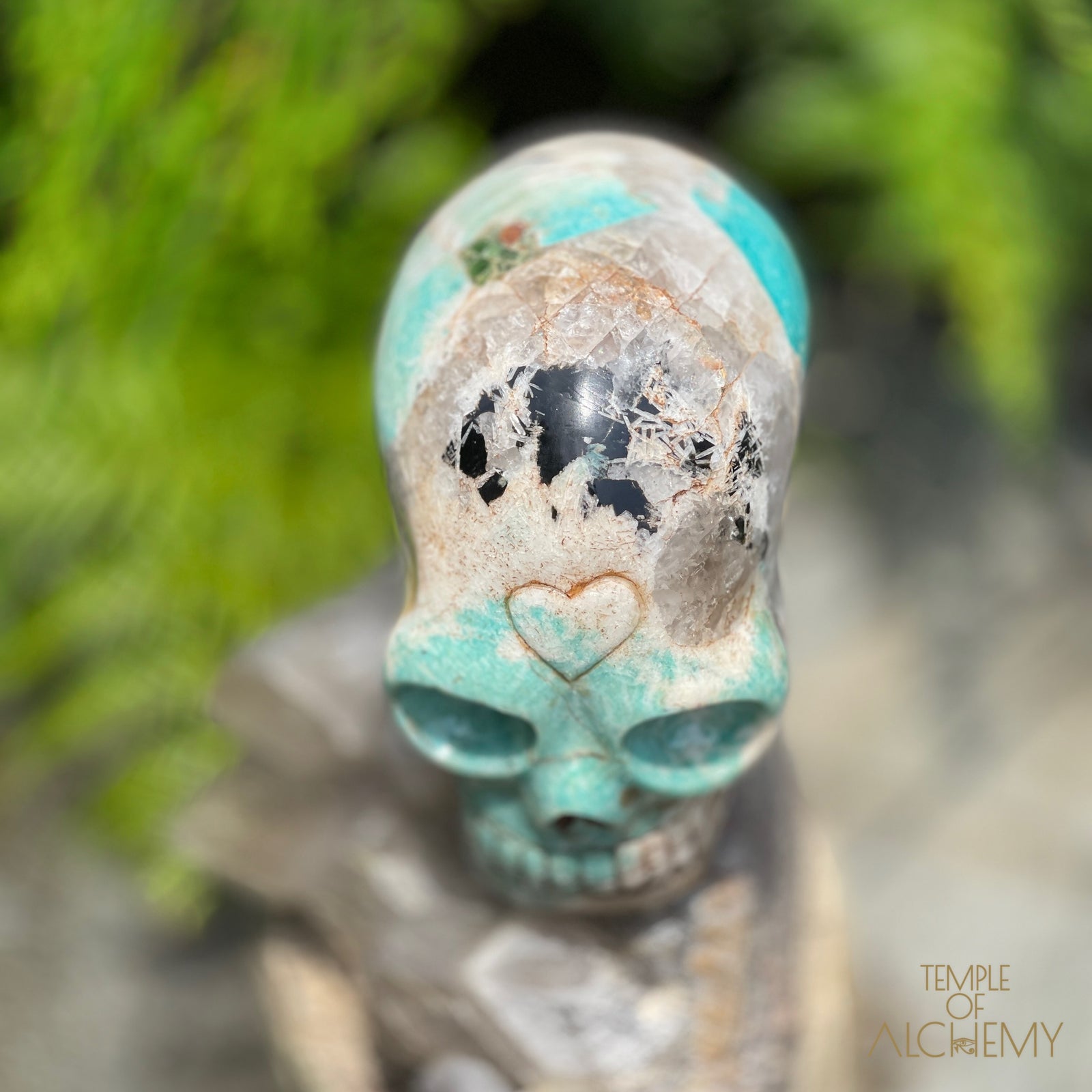 Amazonite x Black Tourmaline x Epidote x Garnet