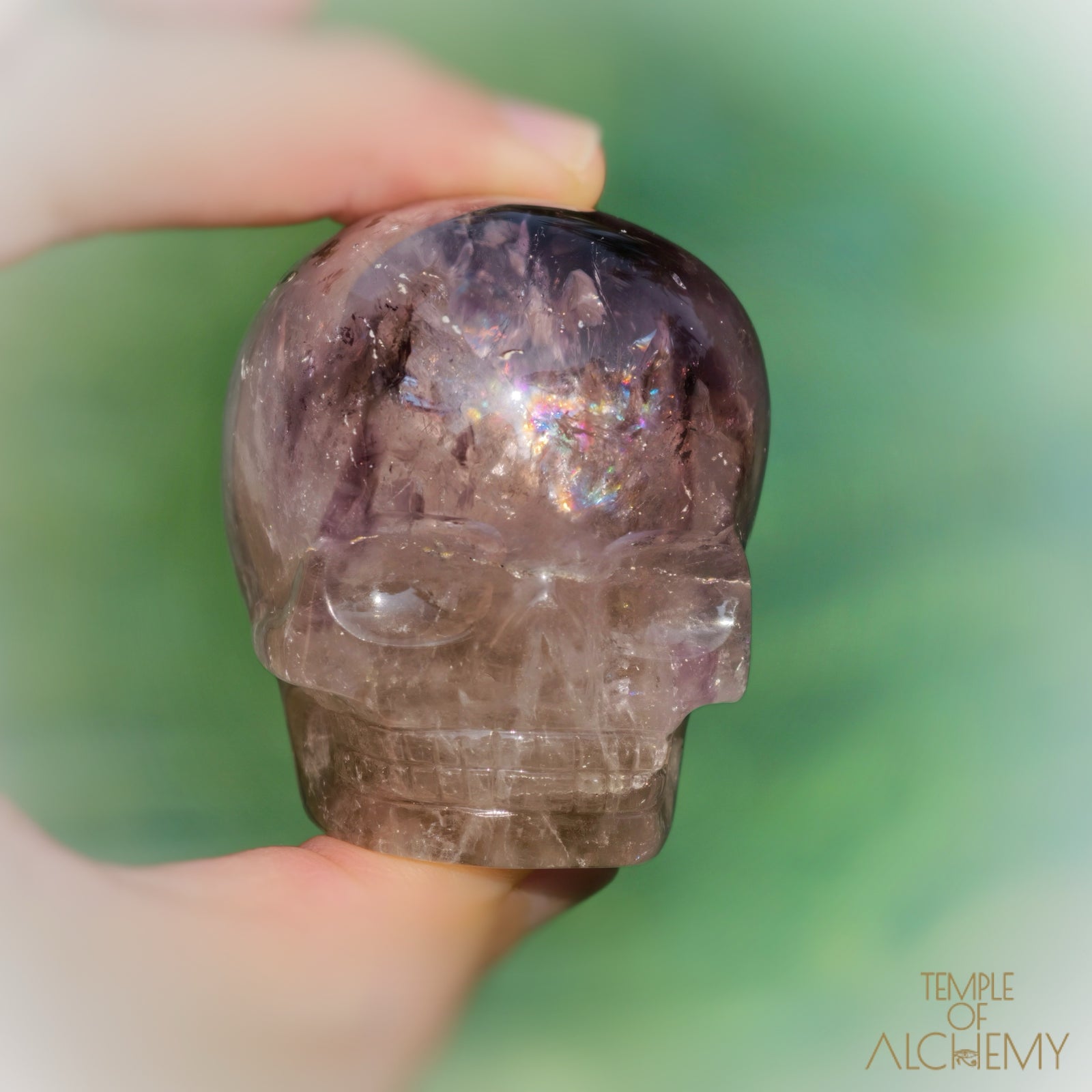 𓁹🌈𓁹 Elestial Trapiche Phantom Amethyst
