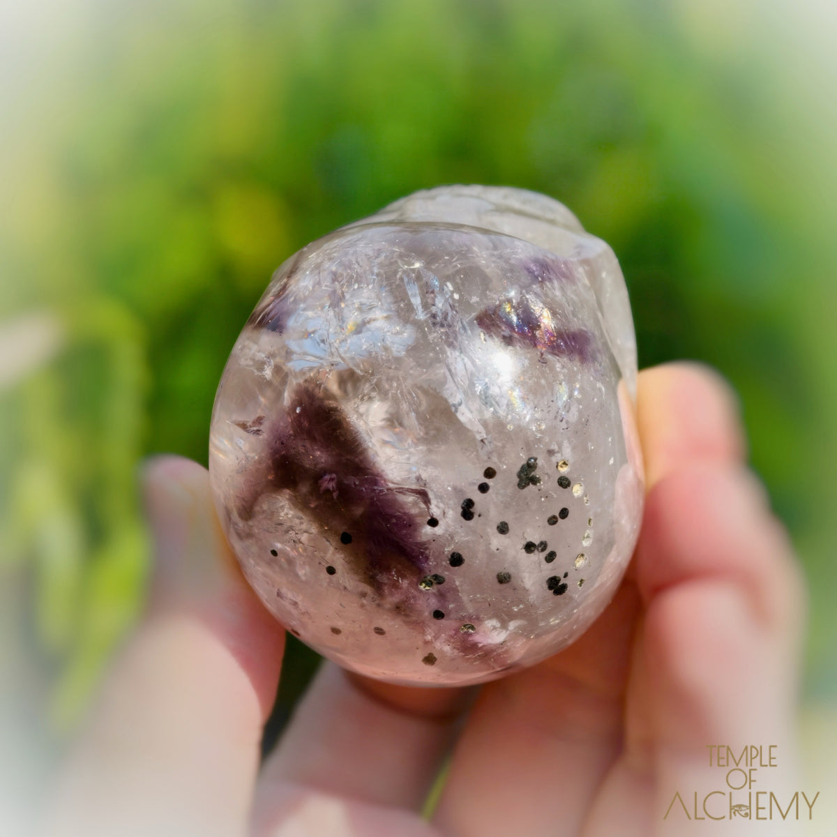 𓁹🌈𓁹 Elestial Trapiche Phantom Amethyst