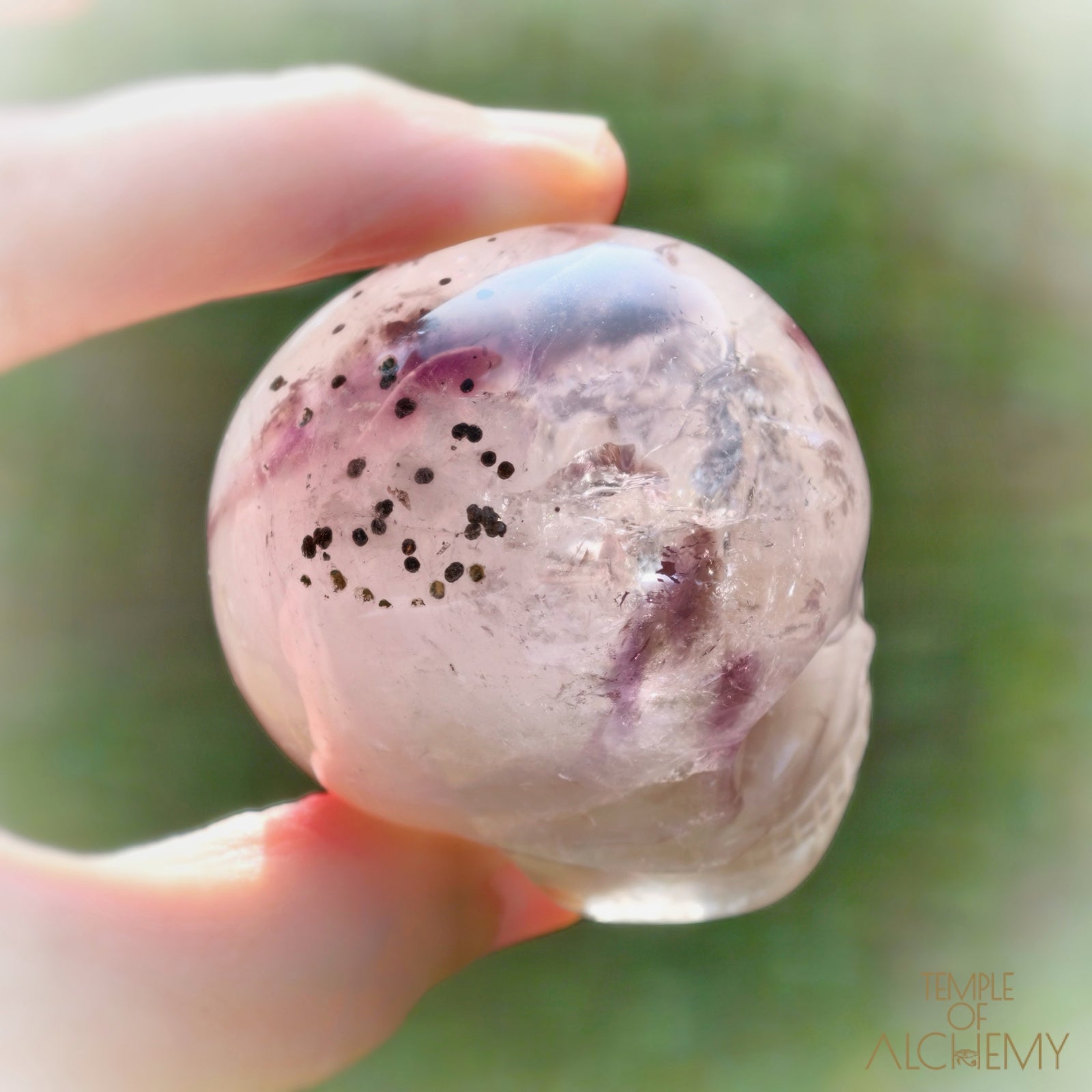 𓁹🌈𓁹 Elestial Trapiche Phantom Amethyst