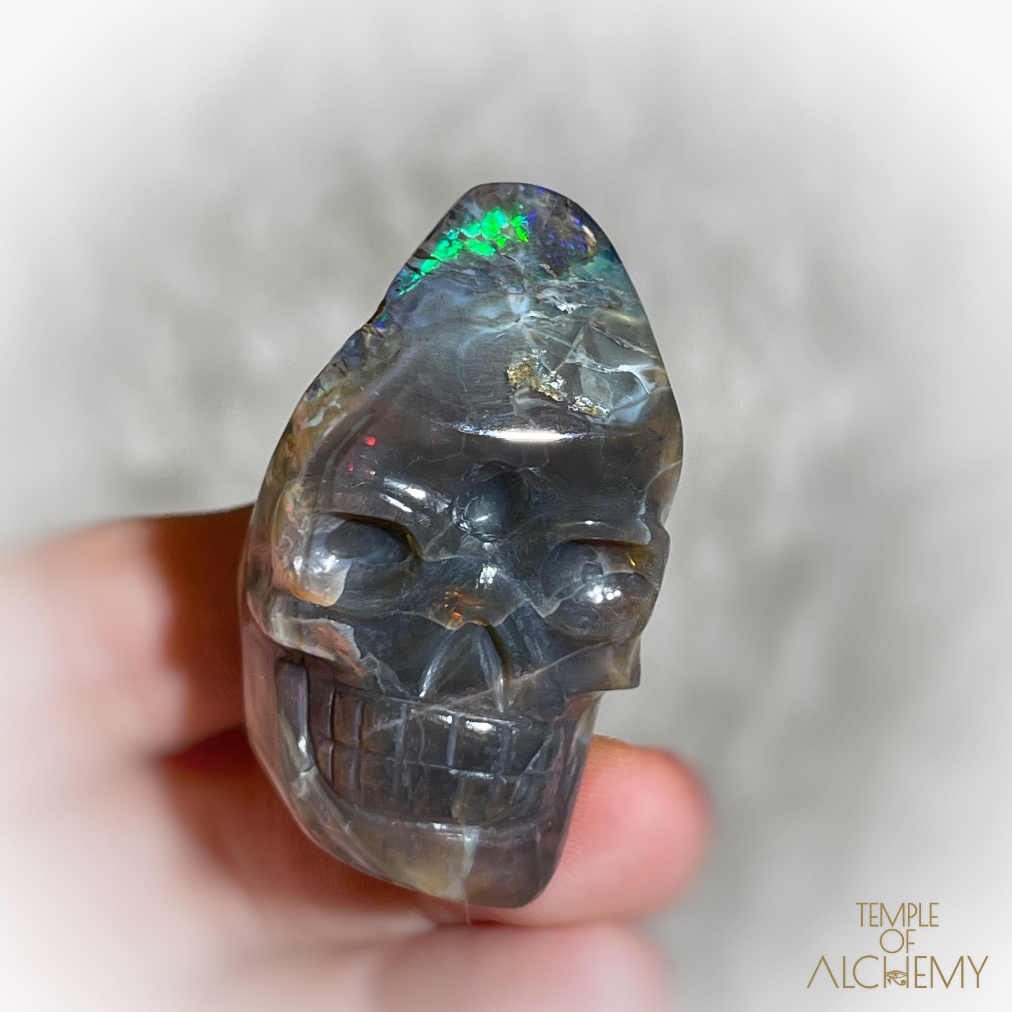 Ethiopian Opal 𓆃 Mini Aurora Borealis Wand