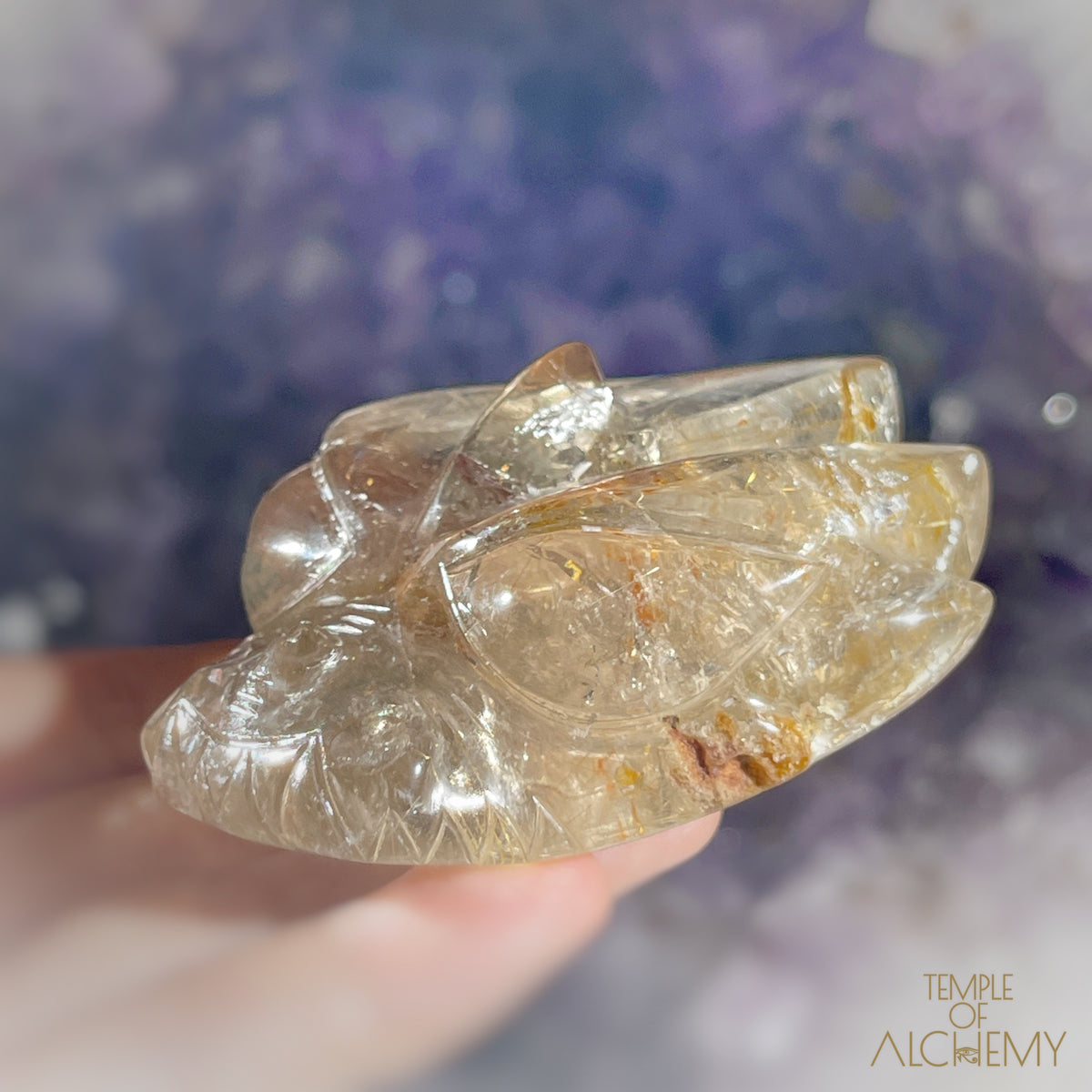 Smoky Citrine x Golden Rutiles