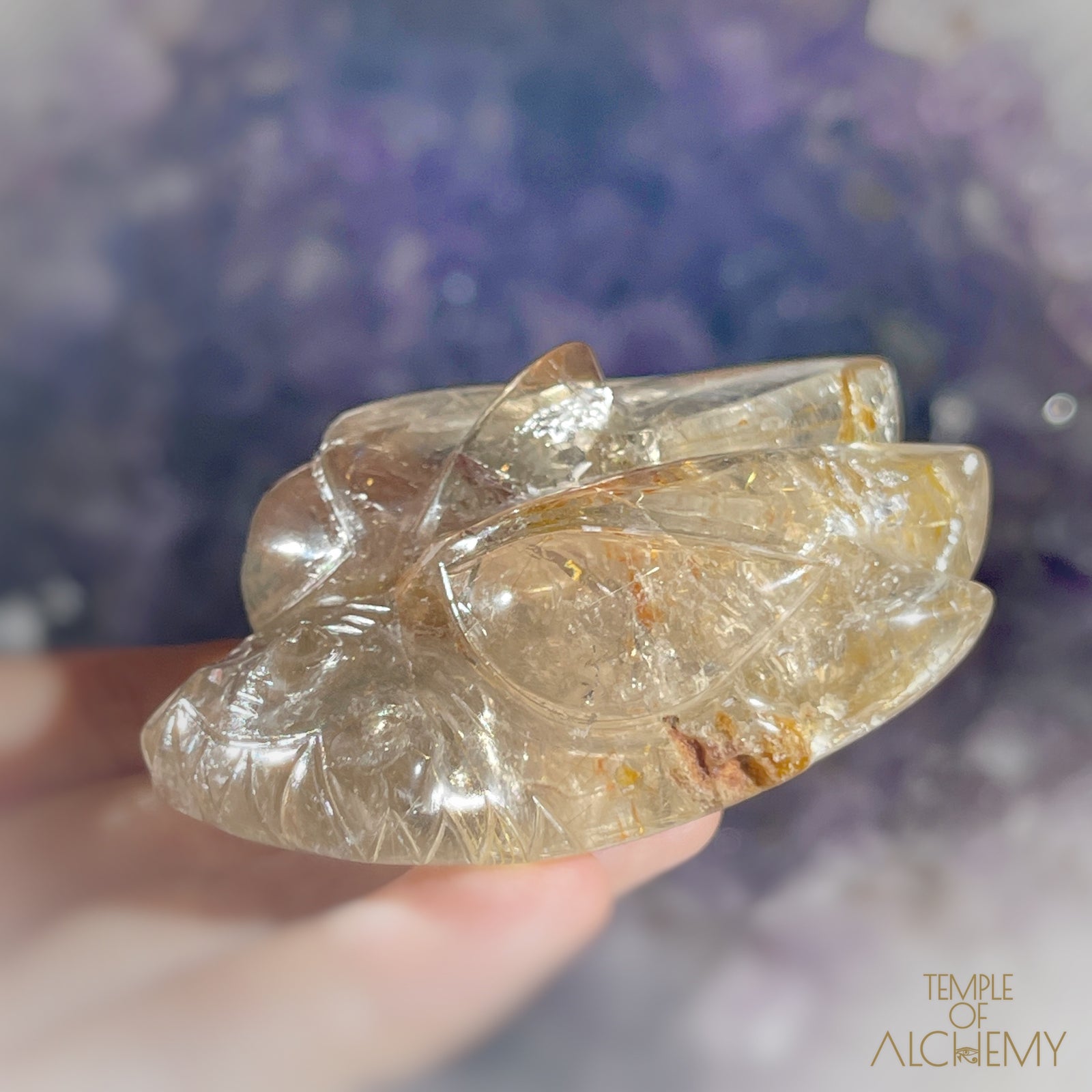 Smoky Citrine x Golden Rutiles