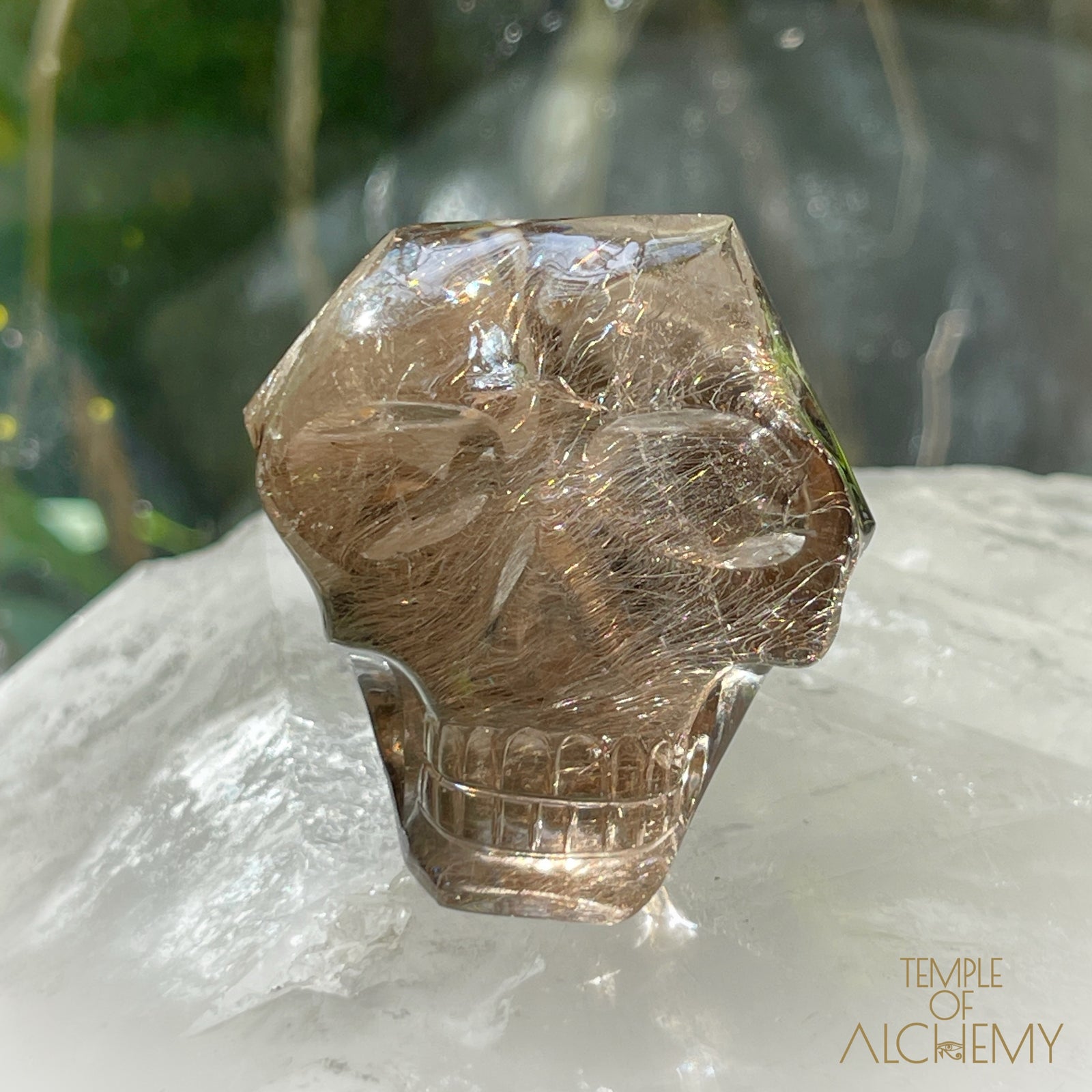 Smoky Citrine x Golden-Copper Rutiles