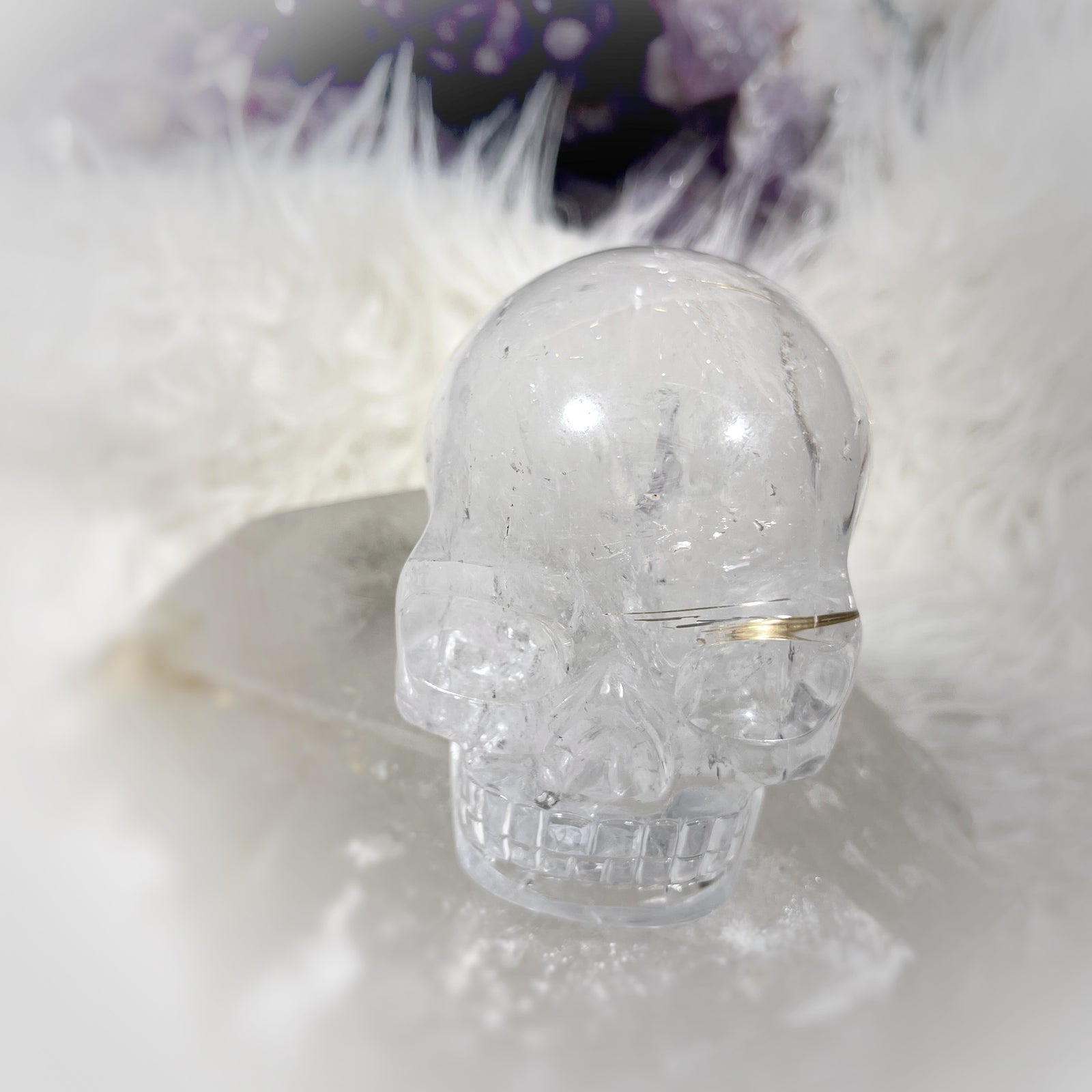 Golden x Copper Rutiles in Clear Quartz