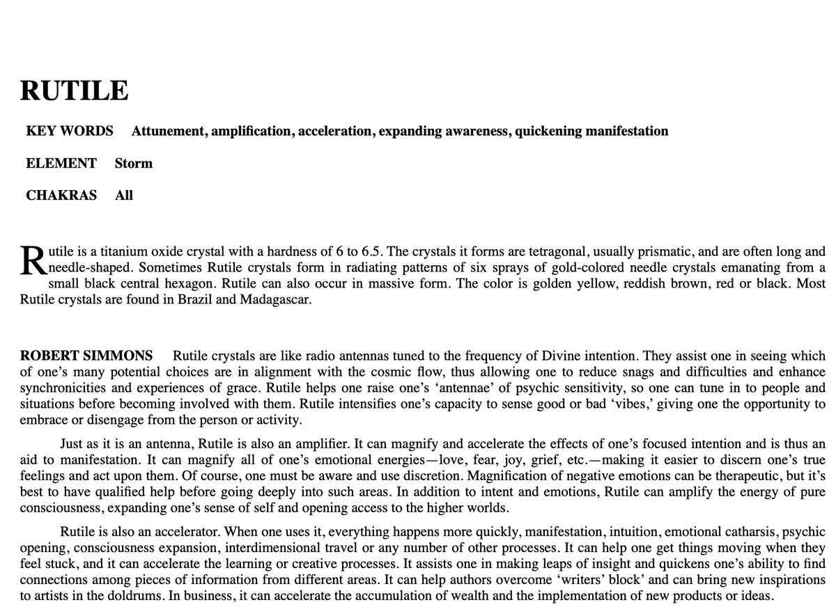 Golden Rutiles x Garden Quartz