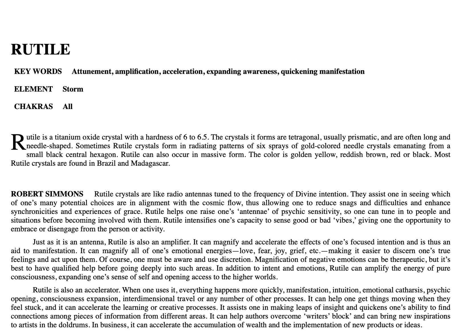 Citrine x Golden Rutiles