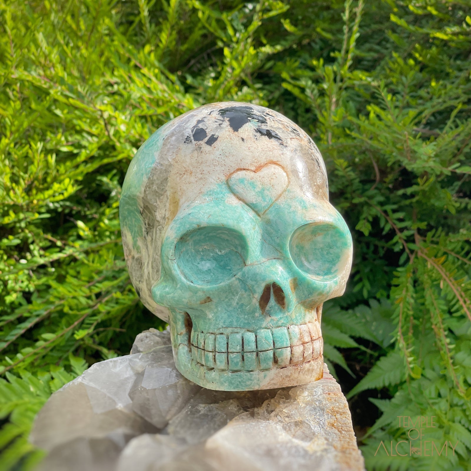 Amazonite x Black Tourmaline x Epidote x Garnet