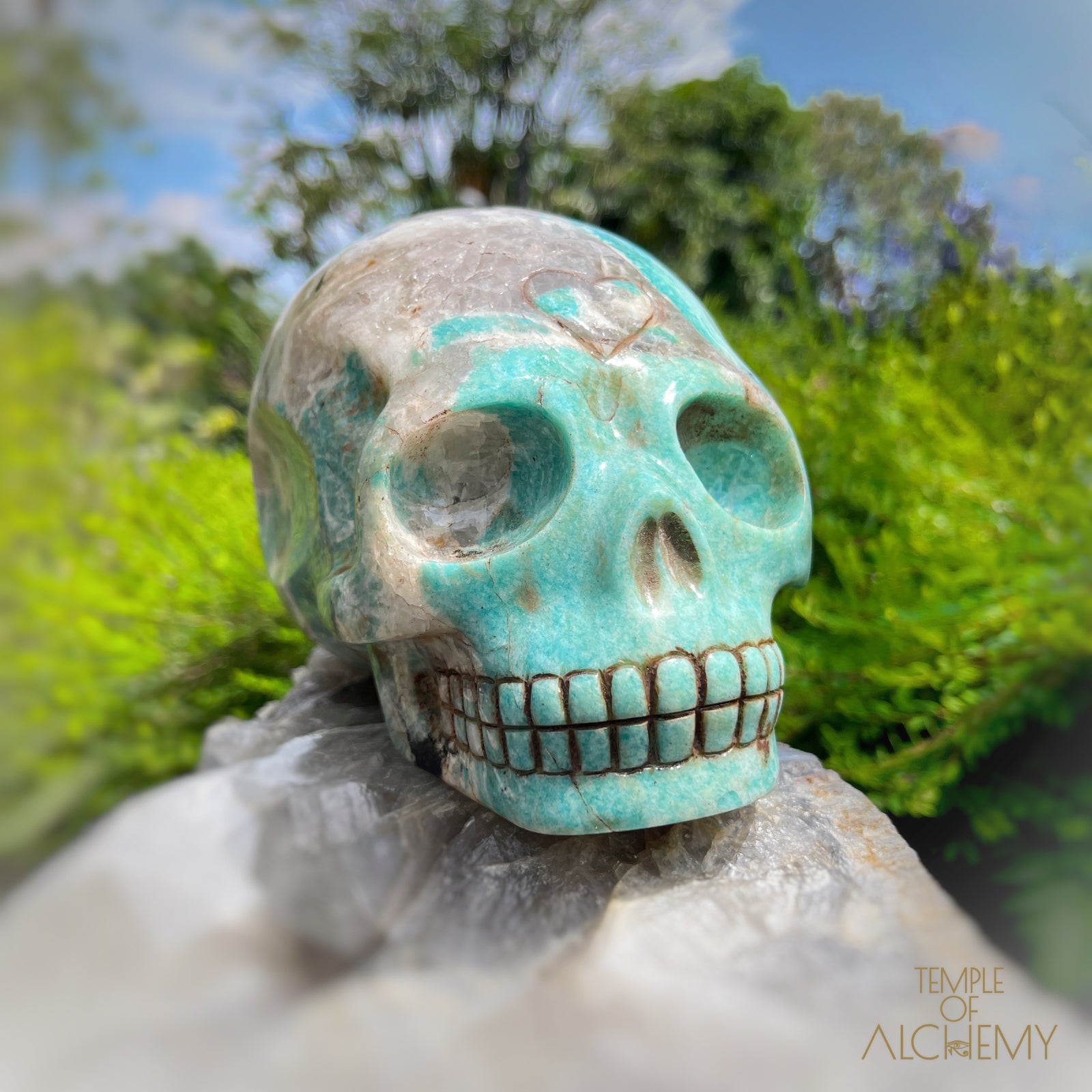 Amazonite x Black Tourmaline x Epidote