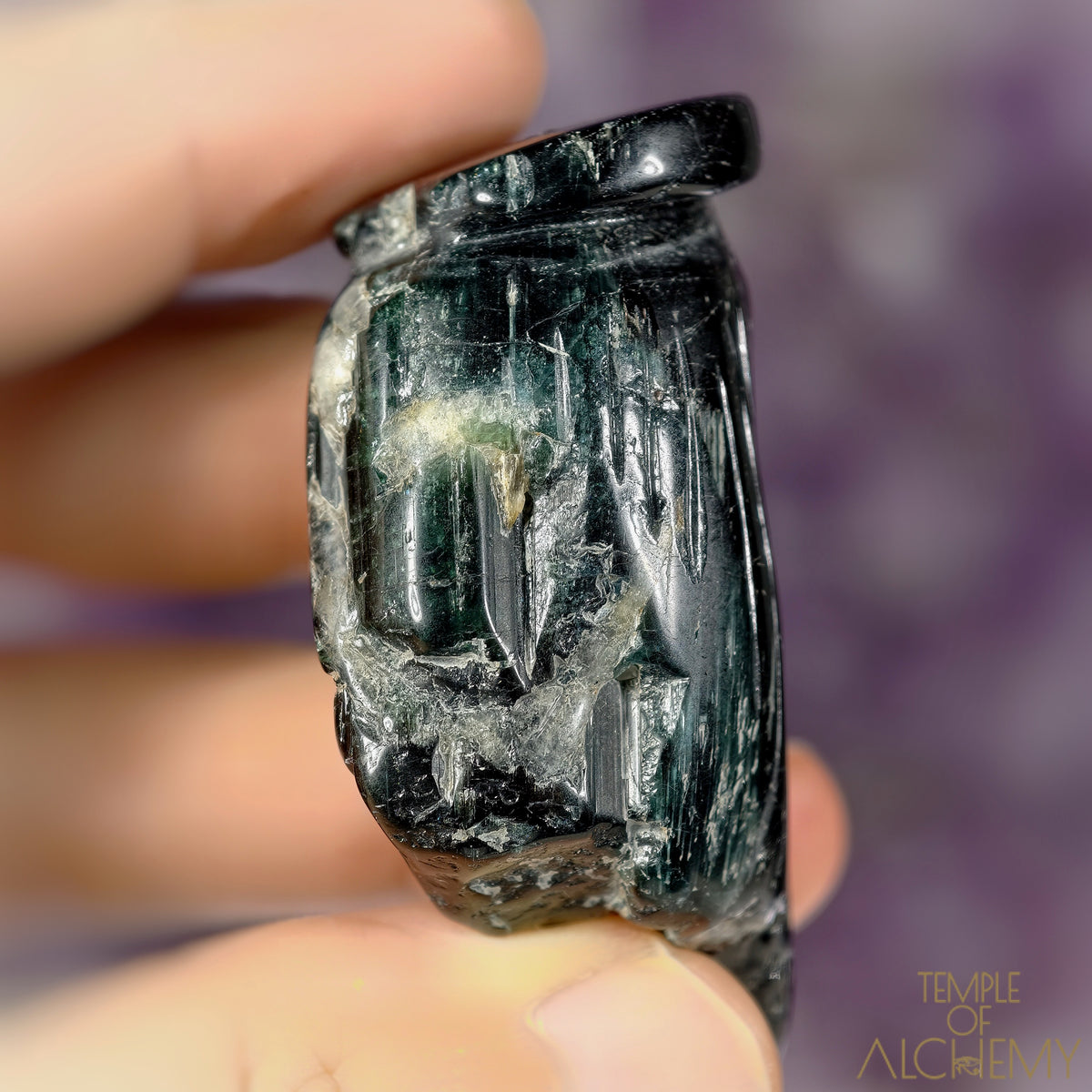 The Seer's Lantern 𓆃 Cat's Eye Indicolite