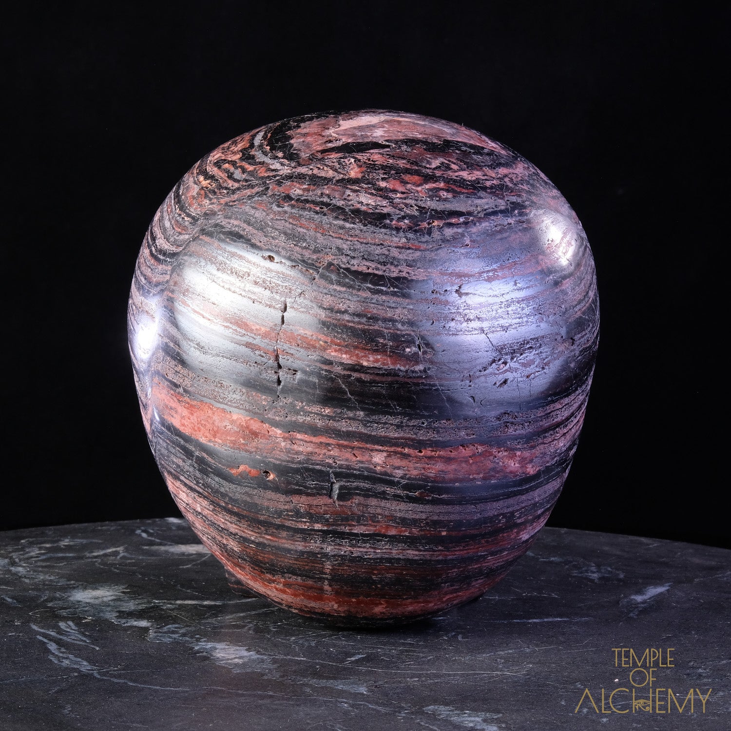 Hematite x Rhodonite