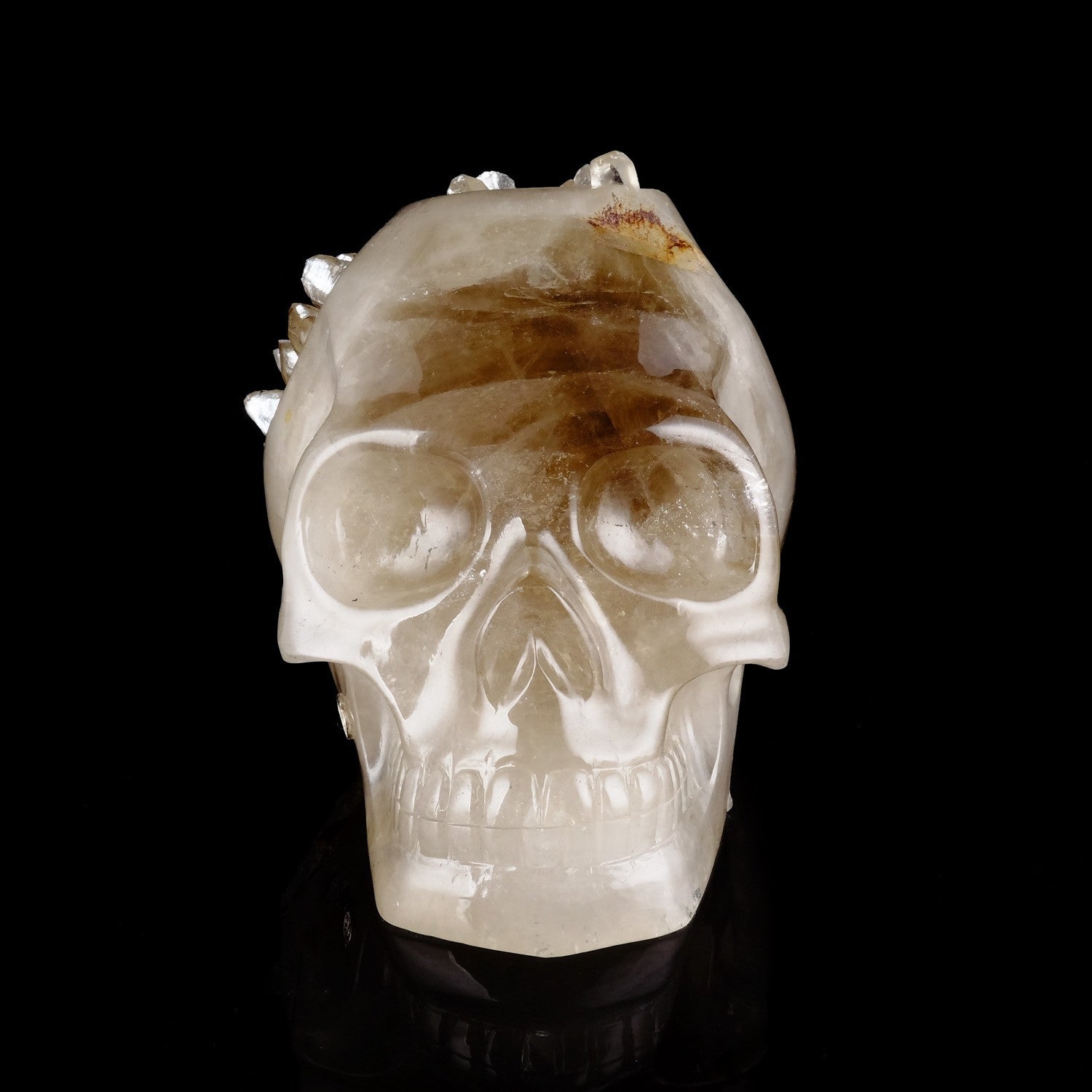 Leandro De Souza's 50th Anniversary Collection : Ultra Rare Citrine Elestial X Cathedral Master Traveller - crystal skull - Leandro de Souza - 13