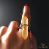 Tangerine Quartz Ring + Opal : Passion & Creativity - jewelry - Temple of Alchemy - 5
