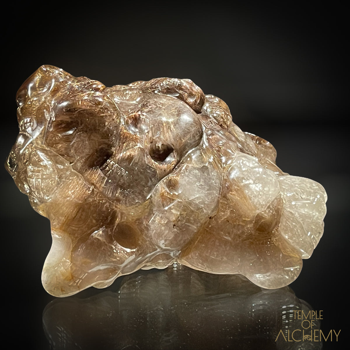 𓂀 35 Master Skulls 𓂀 Supreme Grade Smokey Citrine x Golden Rutiles