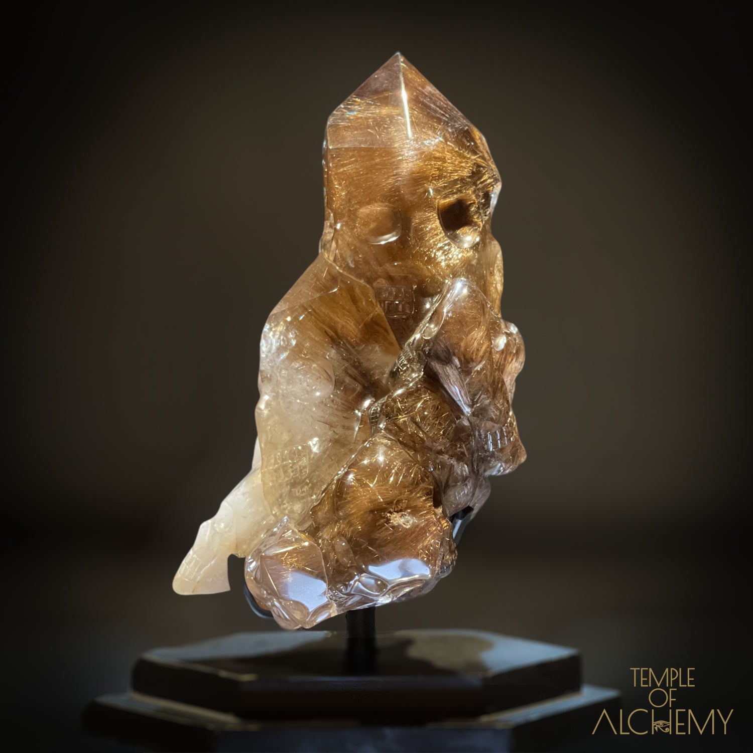 𓂀 35 Master Skulls 𓂀 Supreme Grade Smokey Citrine x Golden Rutiles
