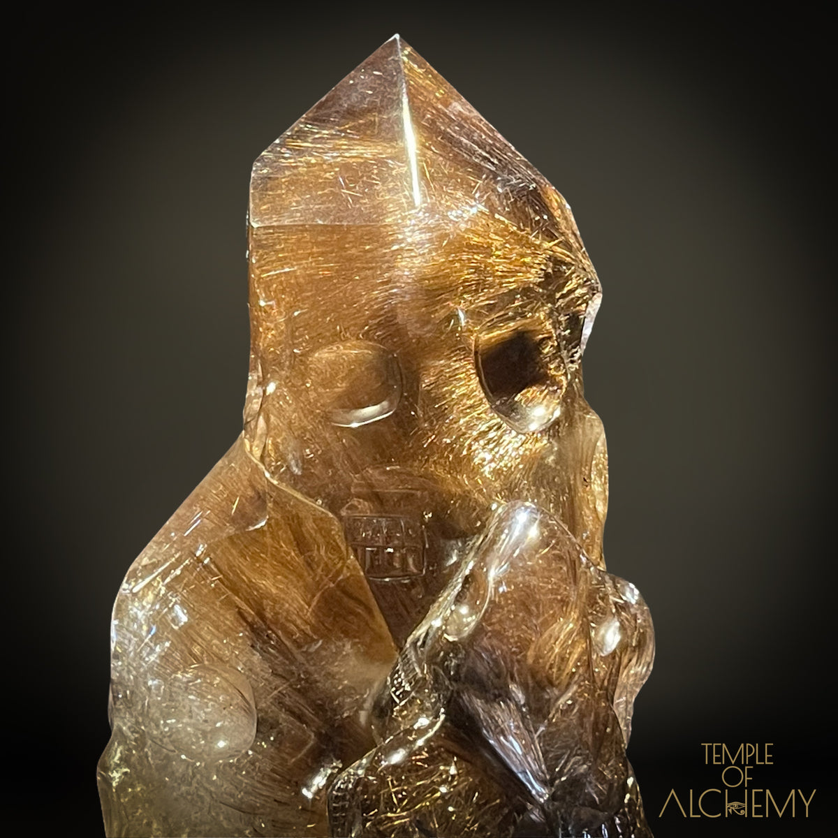 𓂀 35 Master Skulls 𓂀 Supreme Grade Smokey Citrine x Golden Rutiles