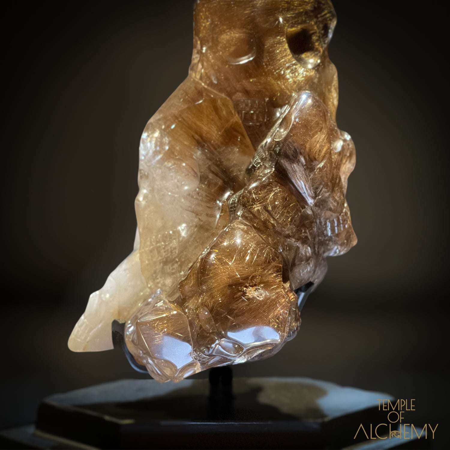 𓂀 35 Master Skulls 𓂀 Supreme Grade Smokey Citrine x Golden Rutiles