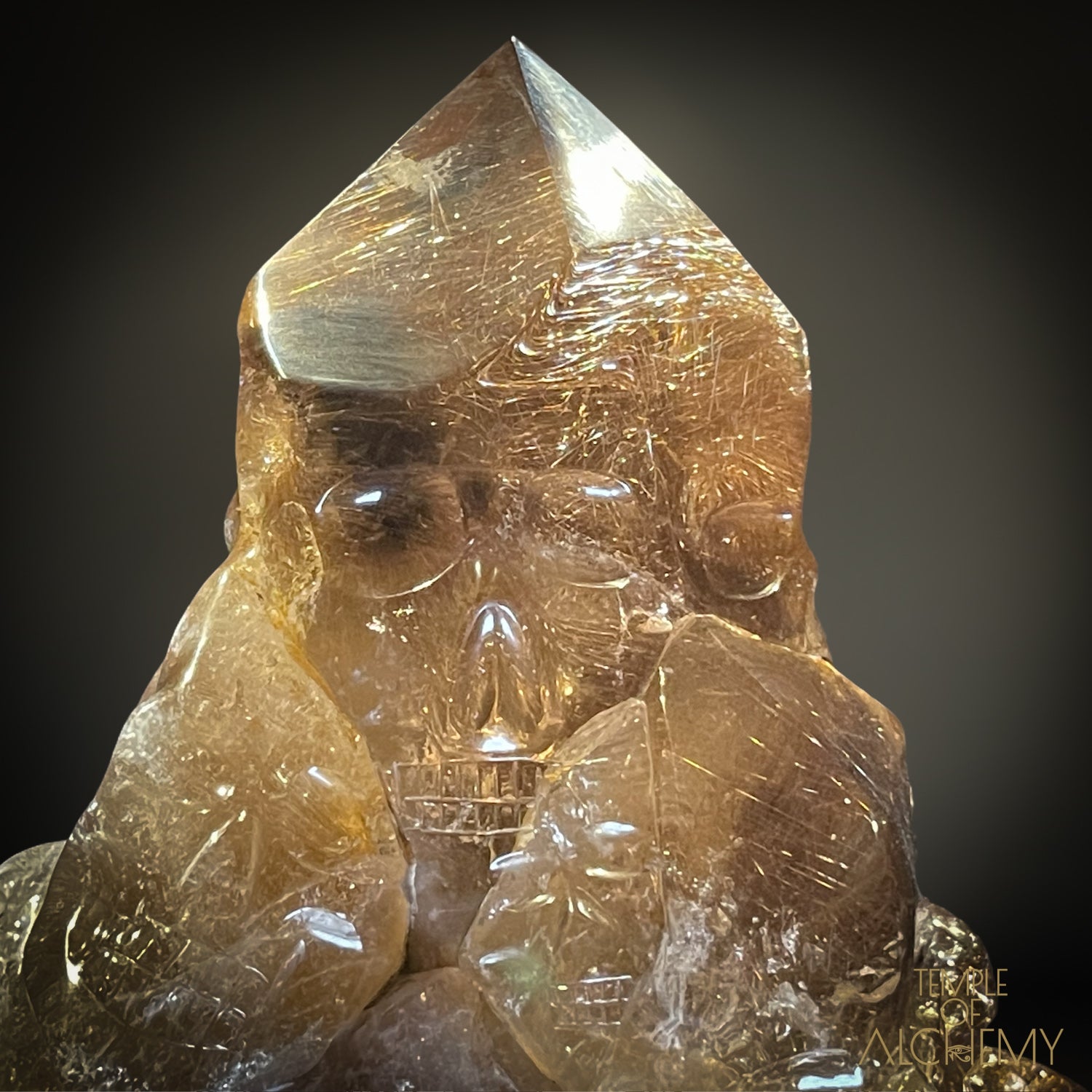 𓂀 35 Master Skulls 𓂀 Supreme Grade Smokey Citrine x Golden Rutiles