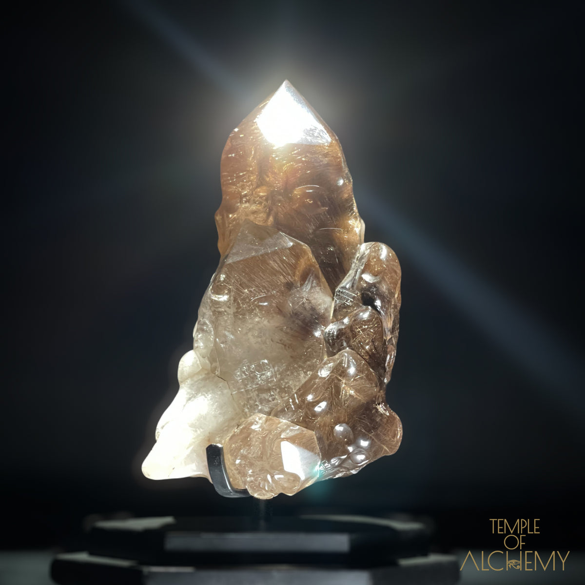 𓂀 35 Master Skulls 𓂀 Supreme Grade Smokey Citrine x Golden Rutiles