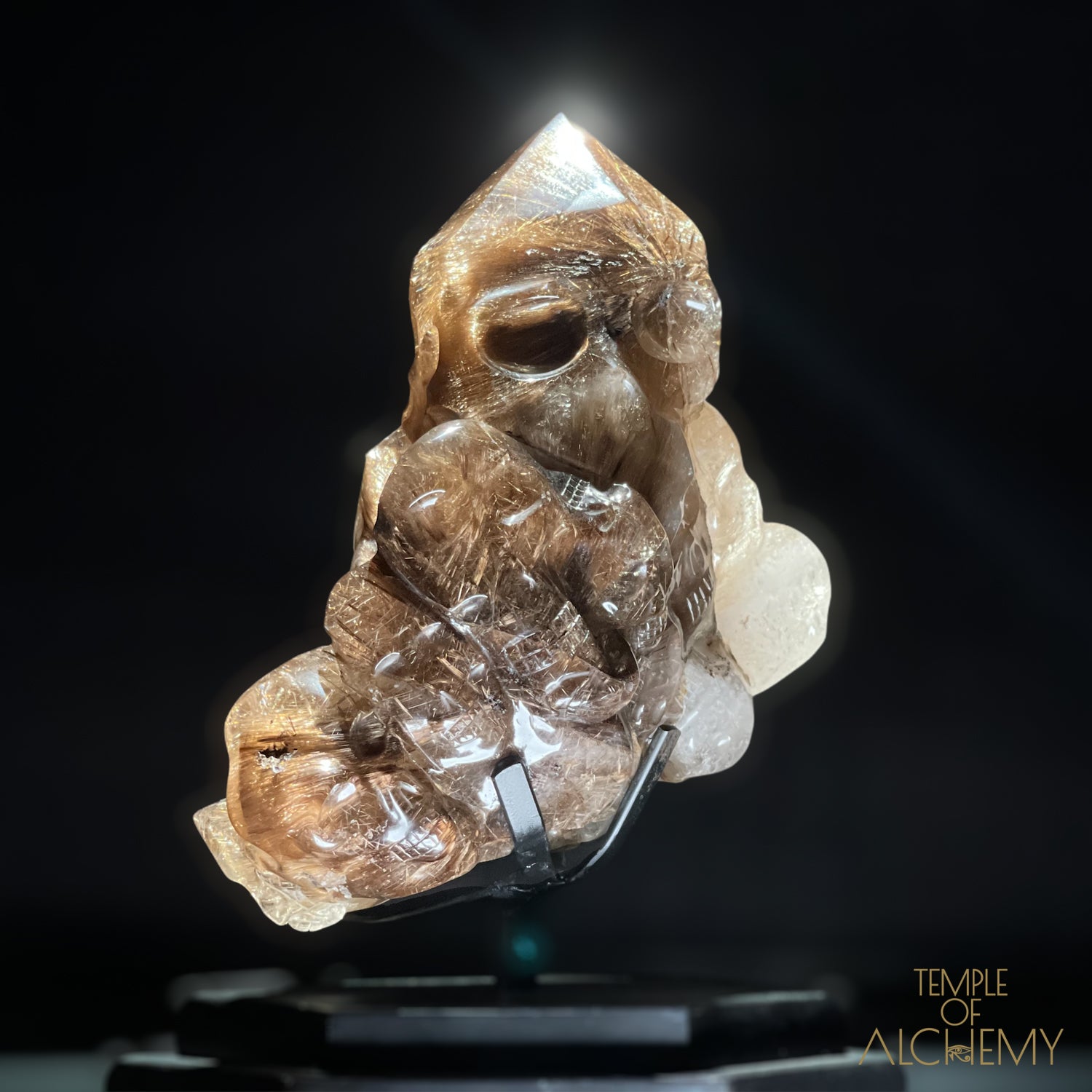𓂀 35 Master Skulls 𓂀 Supreme Grade Smokey Citrine x Golden Rutiles