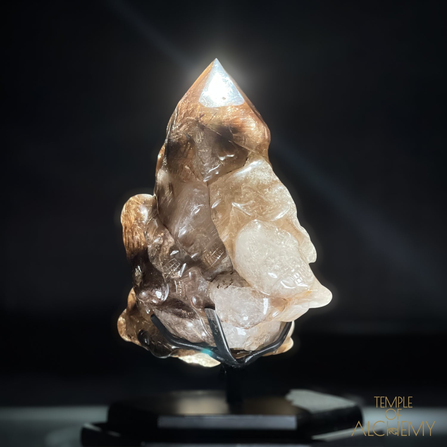 𓂀 35 Master Skulls 𓂀 Supreme Grade Smokey Citrine x Golden Rutiles