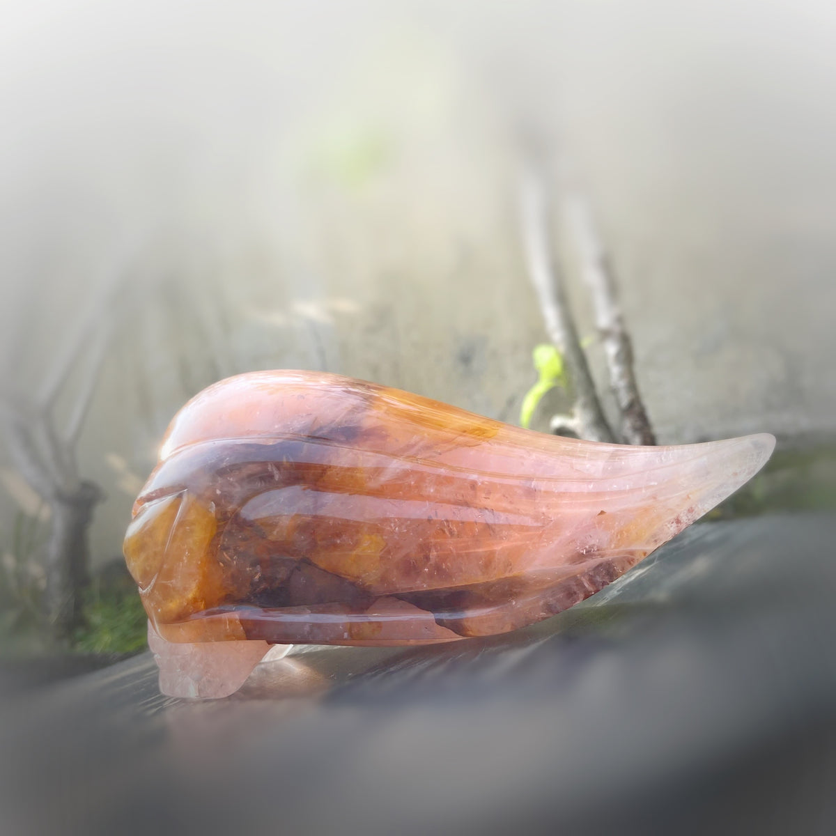 Rose Quartz x Golden Healer X Hematoid Quartz