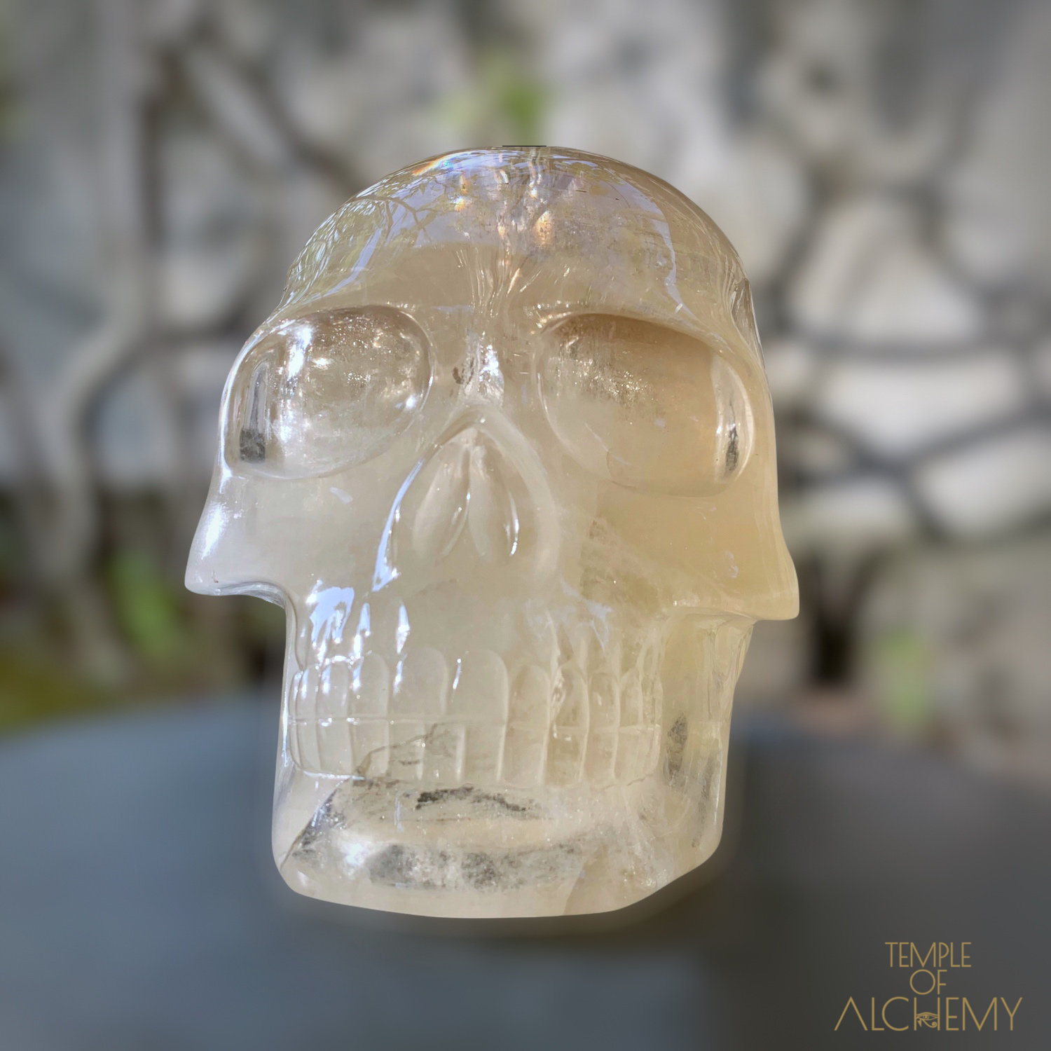 Citrine Master Crystal Skull by Leandro Souza - Temple of Alchemy